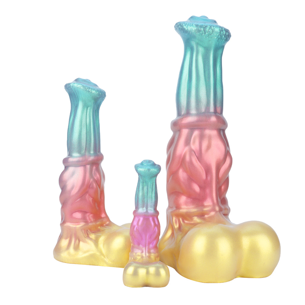 Apollo Flared Horse Cock Dildo, Twisted Shaft and Suction Base, 3 Sizes
