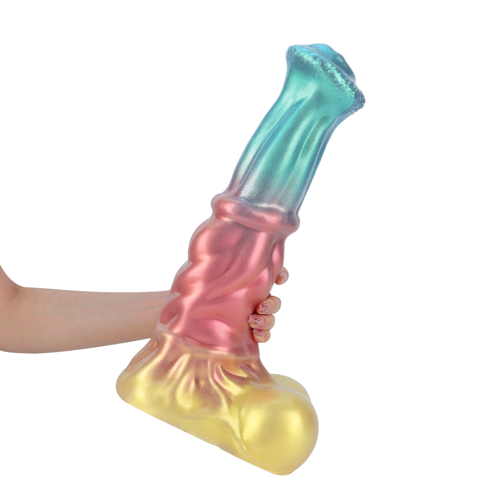 Apollo Flared Horse Cock Dildo, Twisted Shaft and Suction Base, 3 Sizes