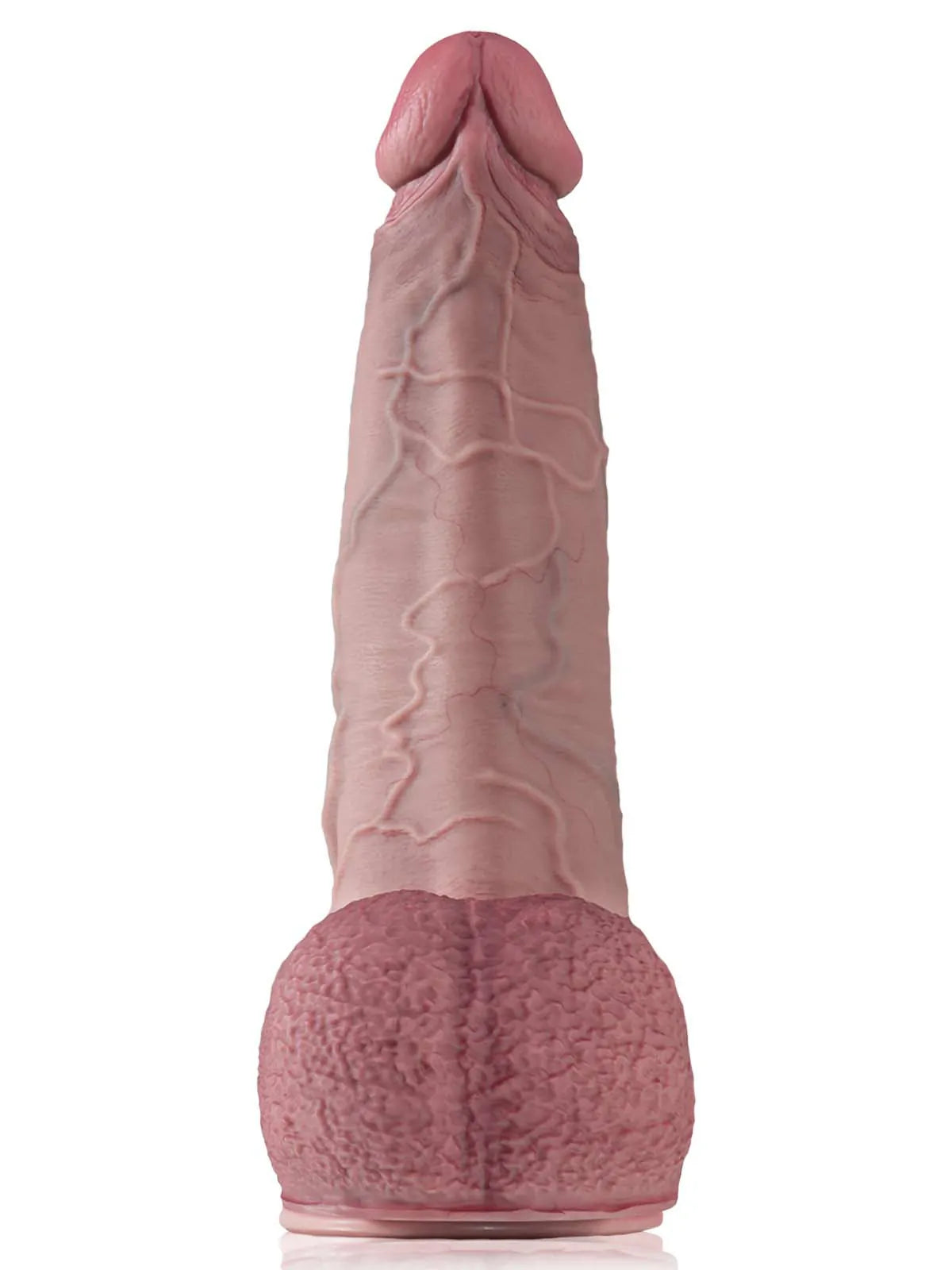 Alexander 16" x 3.7" Giant Curved Thick Realistic Dildo, XXL with Balls