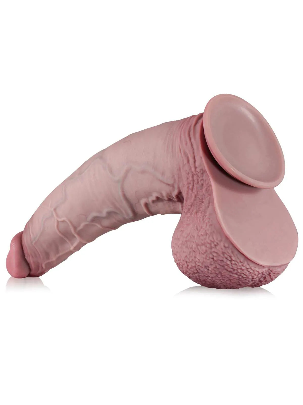 Alexander 16" x 3.7" Giant Curved Thick Realistic Dildo, XXL with Balls