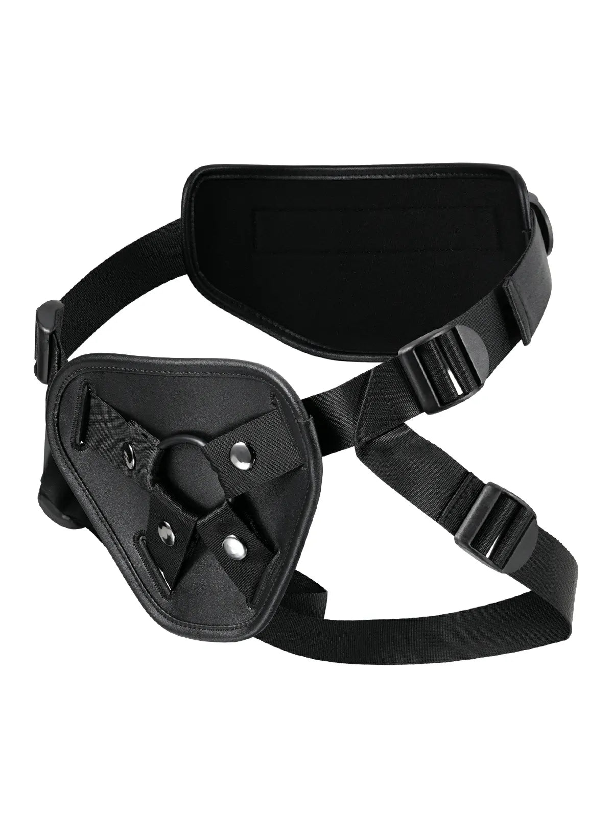 Adjustable Strap-On Dildo Harness, PU Leather with Soft TPE Lining