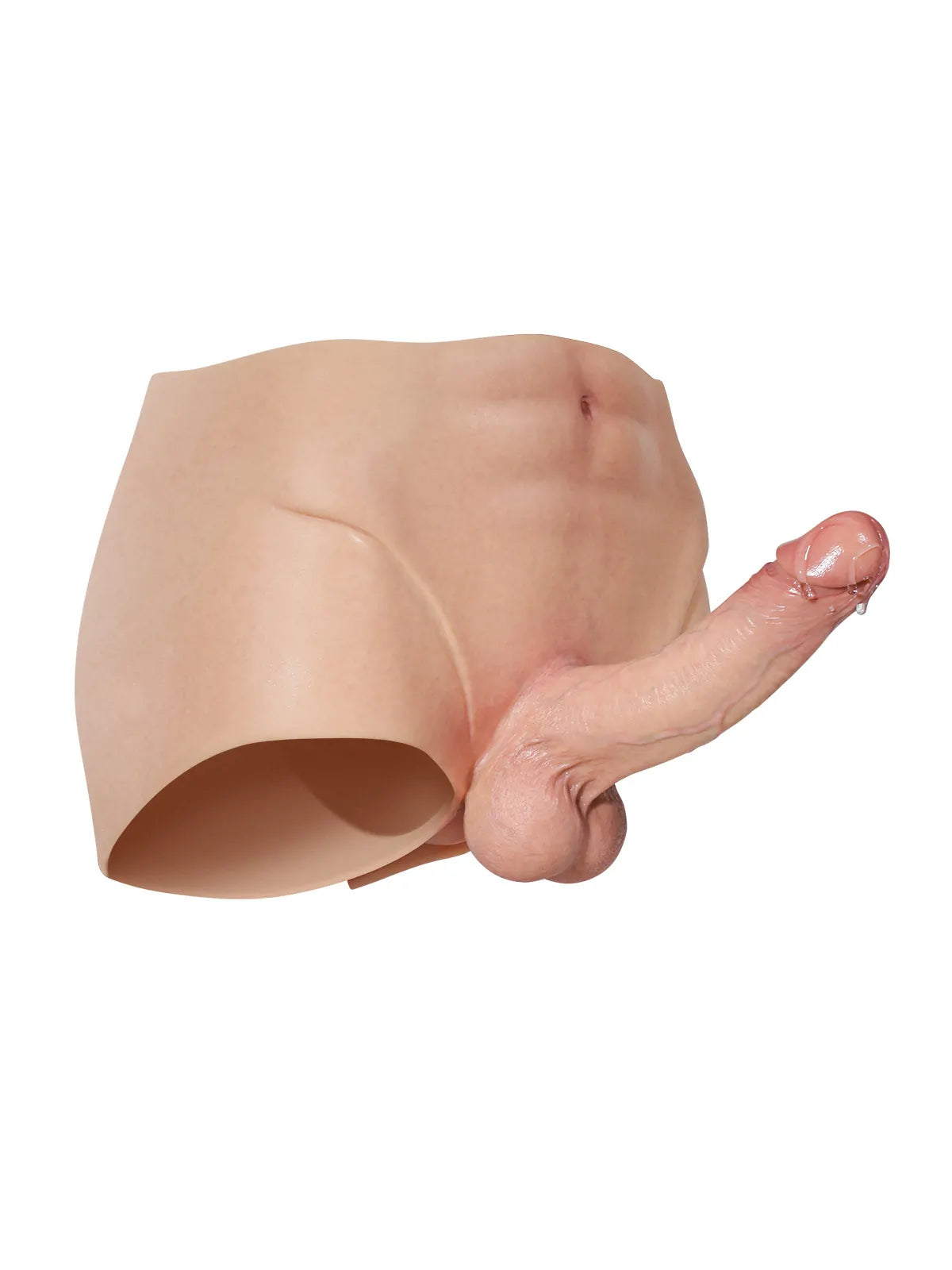 Beck 7.2" x 1.7" Full-Wrap Solid Silicone Strap-On Underwear, Realistic Dildo