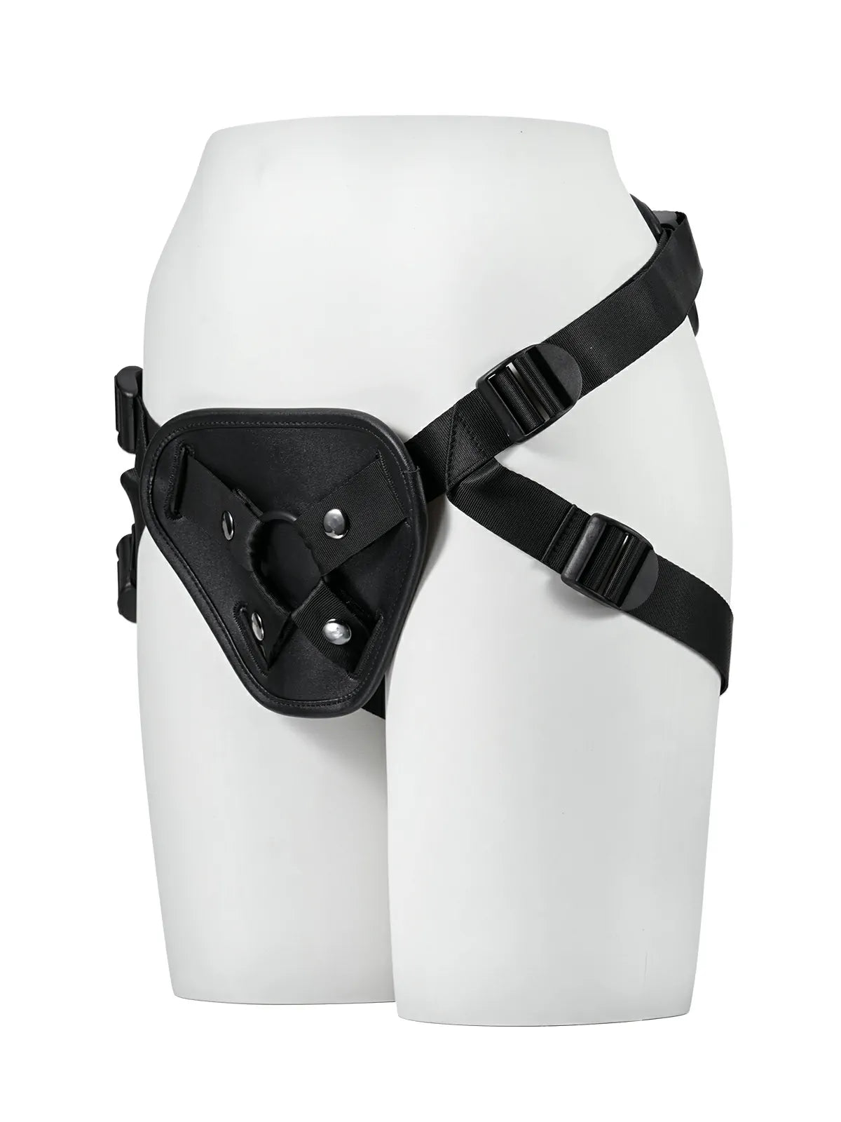 Adjustable Strap-On Dildo Harness, PU Leather with Soft TPE Lining