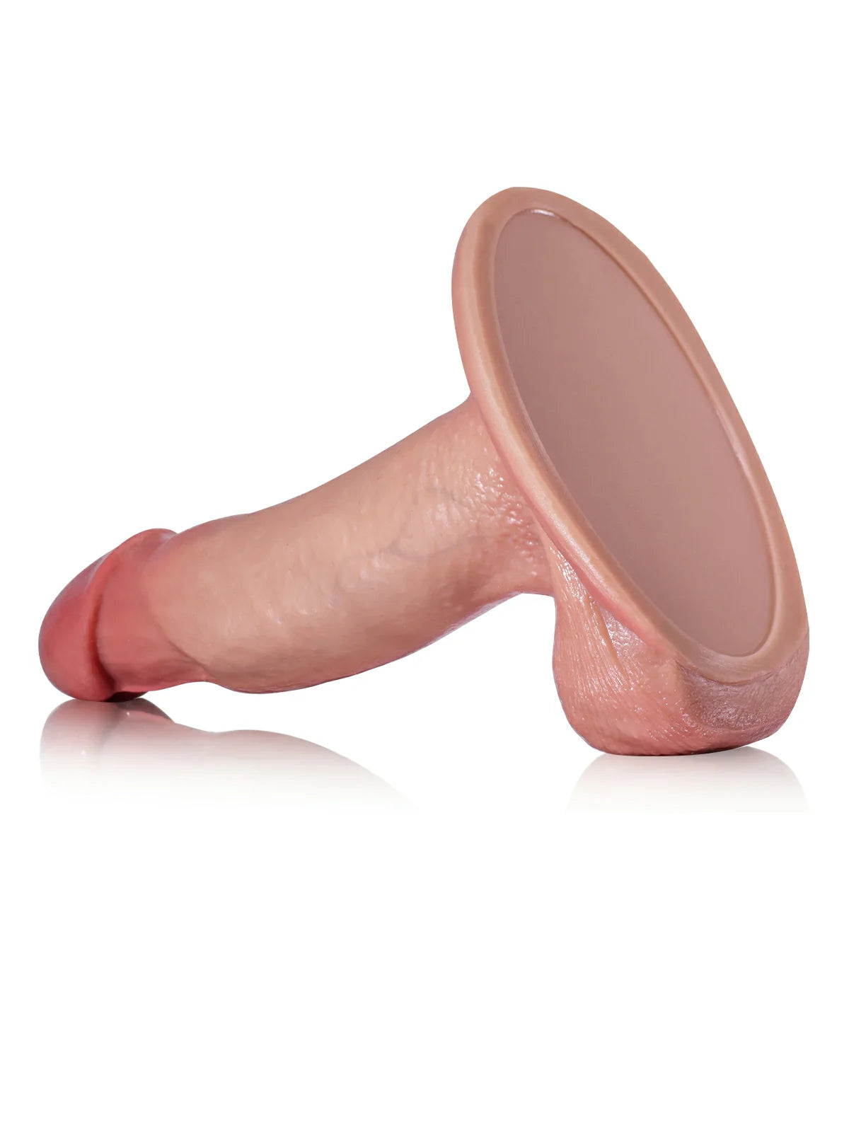 Archie 7" x 1.6" Brown Uncut Beginner Realistic Dildo with Sliding Skin