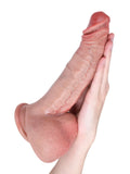 Charlie 9.5" x 2" Veiny Bendable Realistic Dildo with Uncut Foreskin