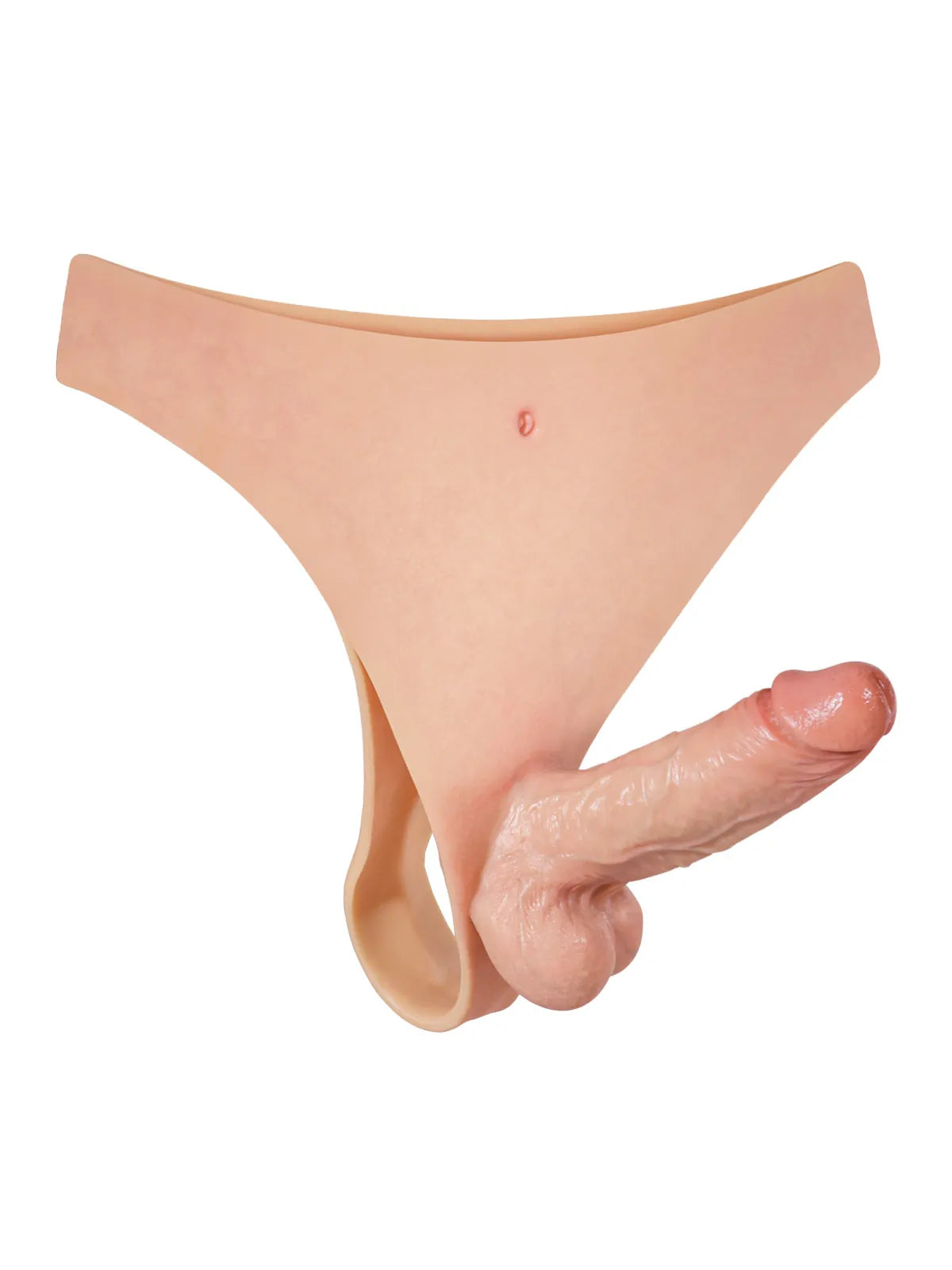 Owen 6.7" Wearable Strap-On Dildo, Firm Core and Soft Moving Balls