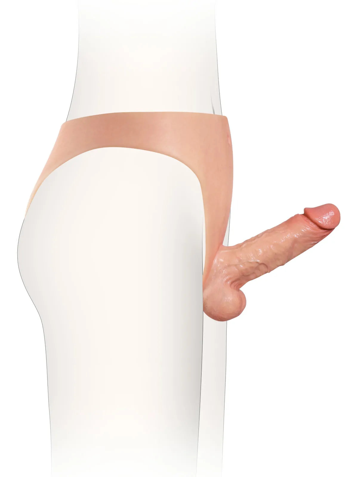 Owen 6.7" Wearable Strap-On Dildo, Firm Core and Soft Moving Balls