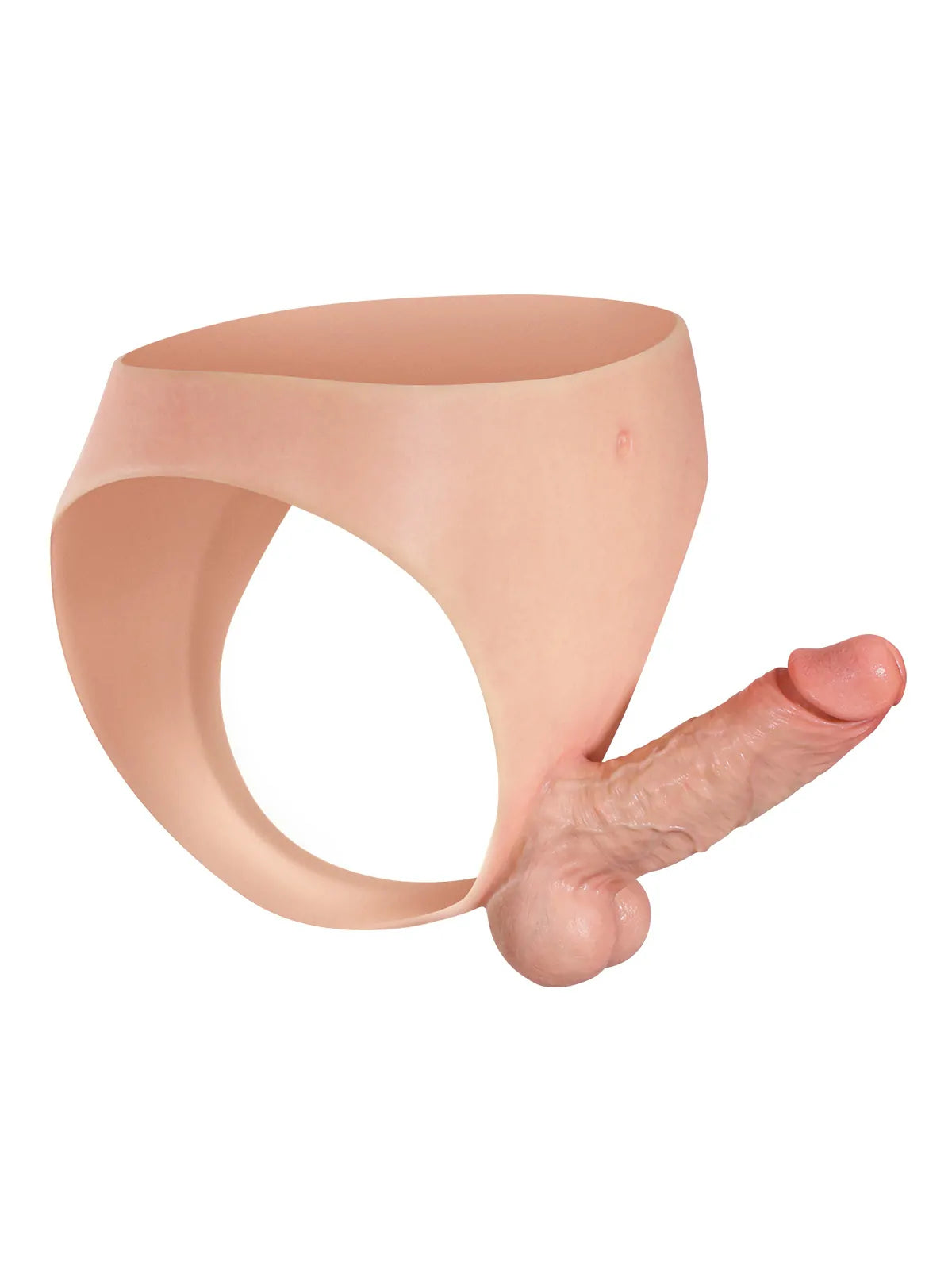Owen 6.7" Wearable Strap-On Dildo, Firm Core and Soft Moving Balls