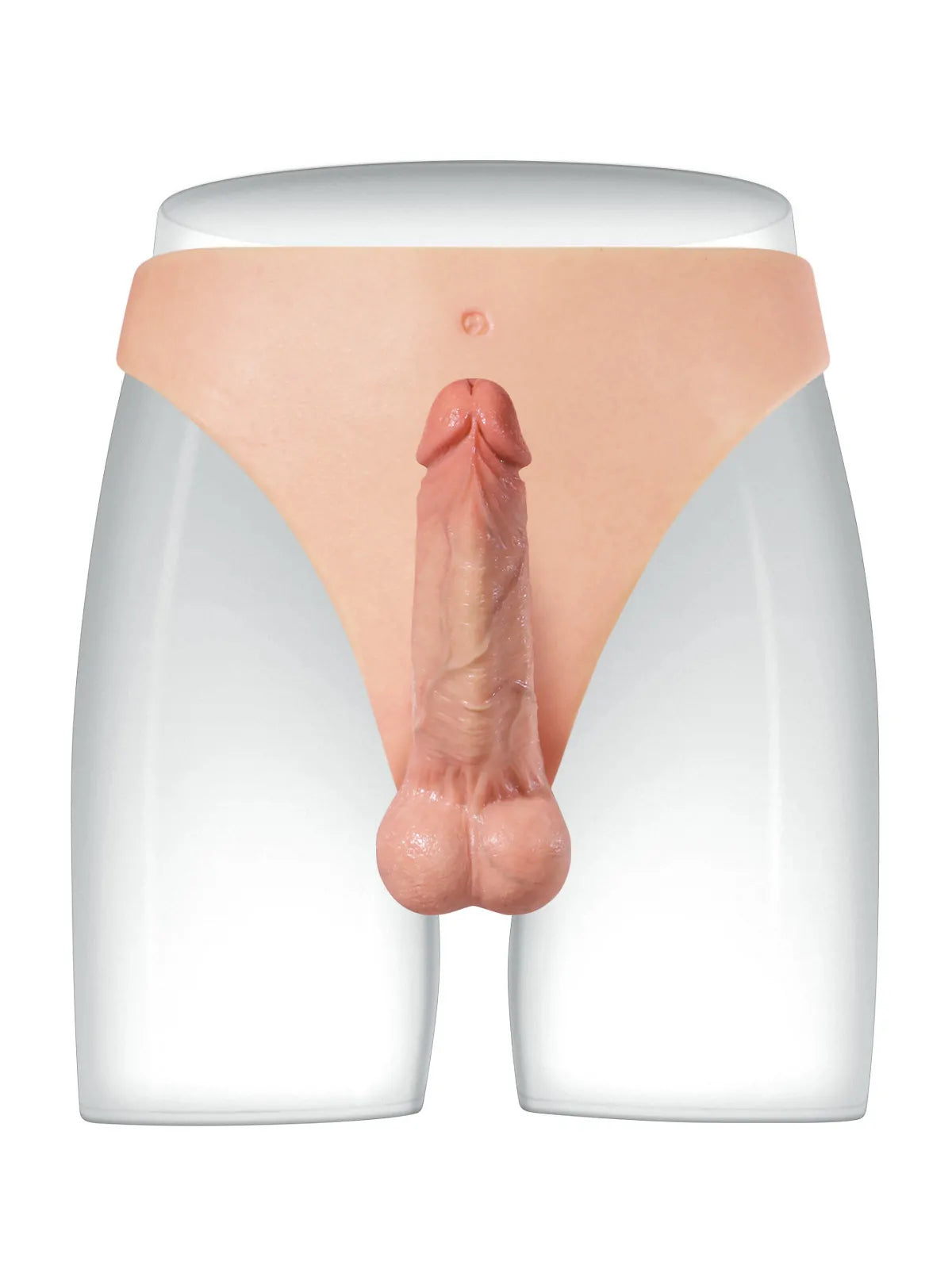 Owen 6.7" Wearable Strap-On Dildo, Firm Core and Soft Moving Balls