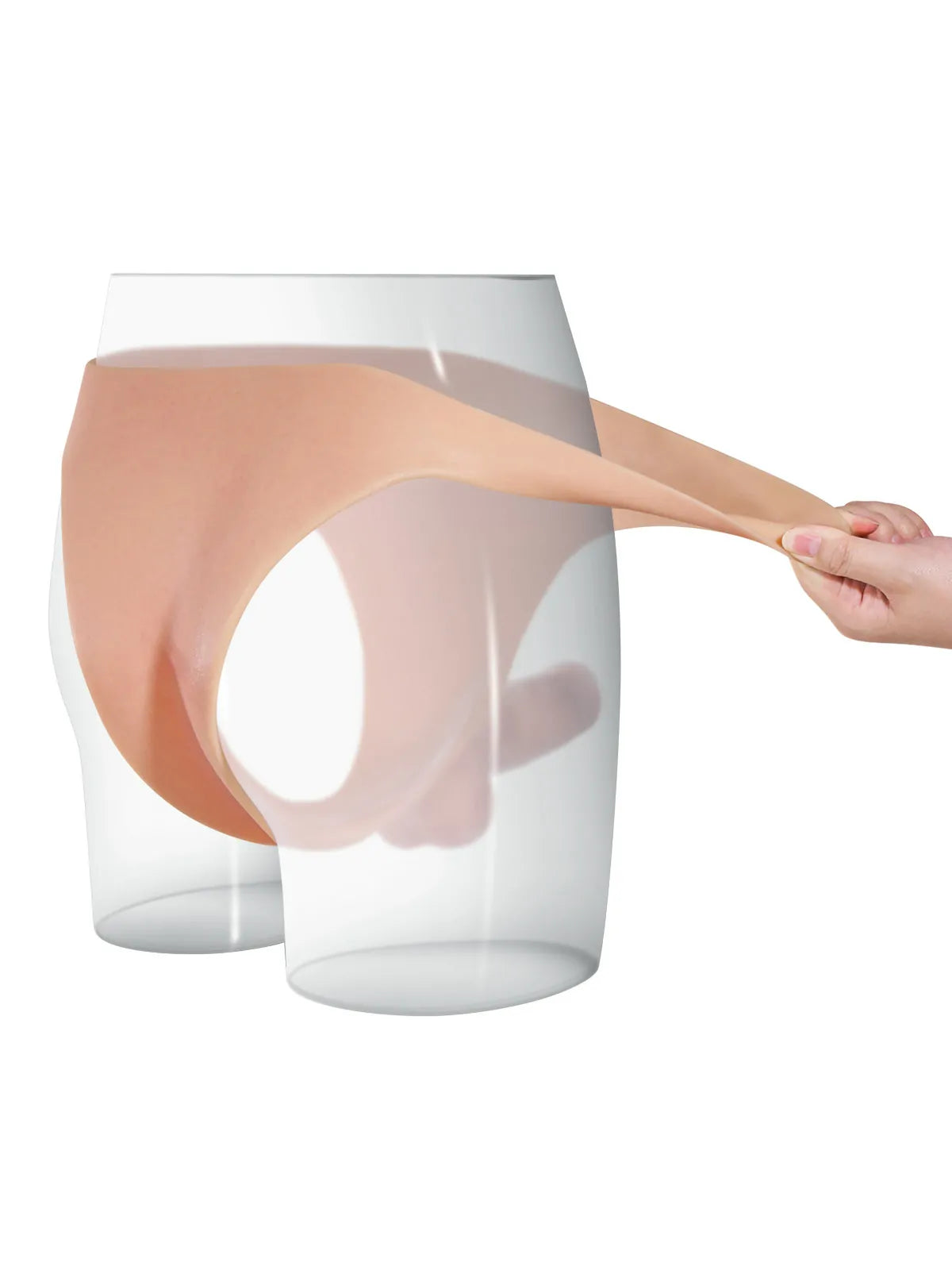 Owen 6.7" Wearable Strap-On Dildo, Firm Core and Soft Moving Balls
