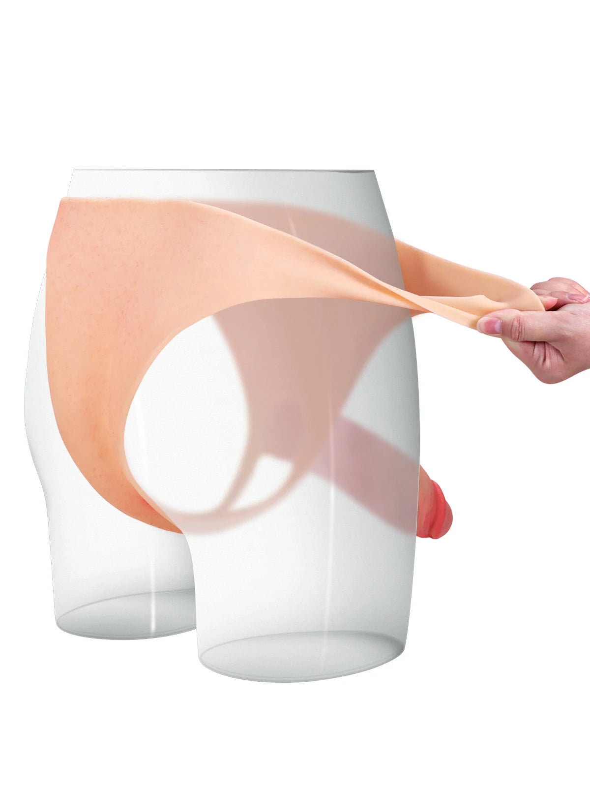 Daenerys 7.8" x 2" Hollow Strap-On Dildo, ED Sleeve and Wearable