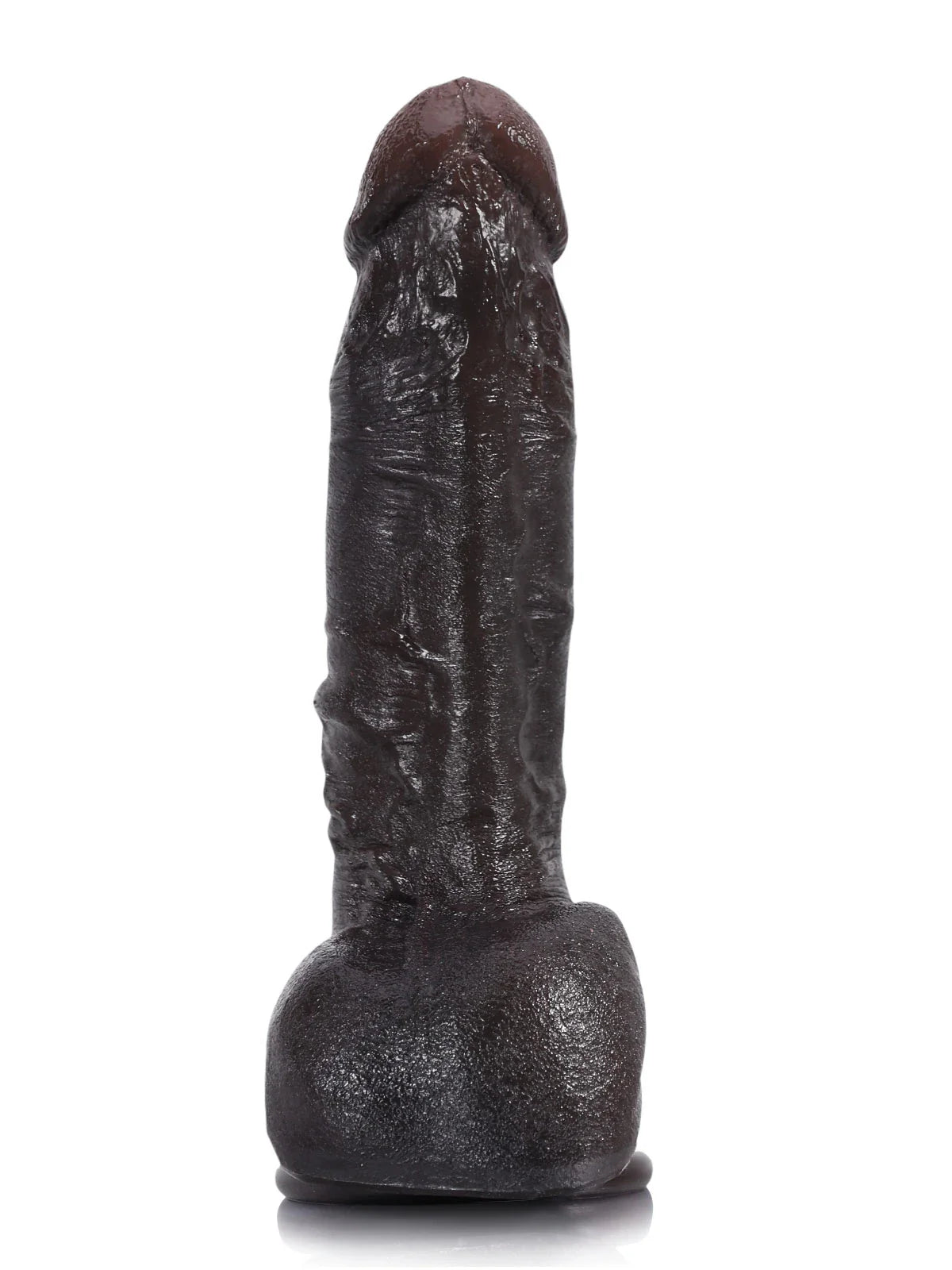 Dave 7.5" x 1.8" Realistic Black Dildo, Soft Dual-Density Silicone with Suction Base