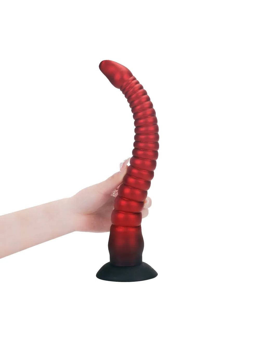 Dennis Long Ribbed Tentacle Dildo, 20" Insertable and Fully Flexible, 3 Sizes