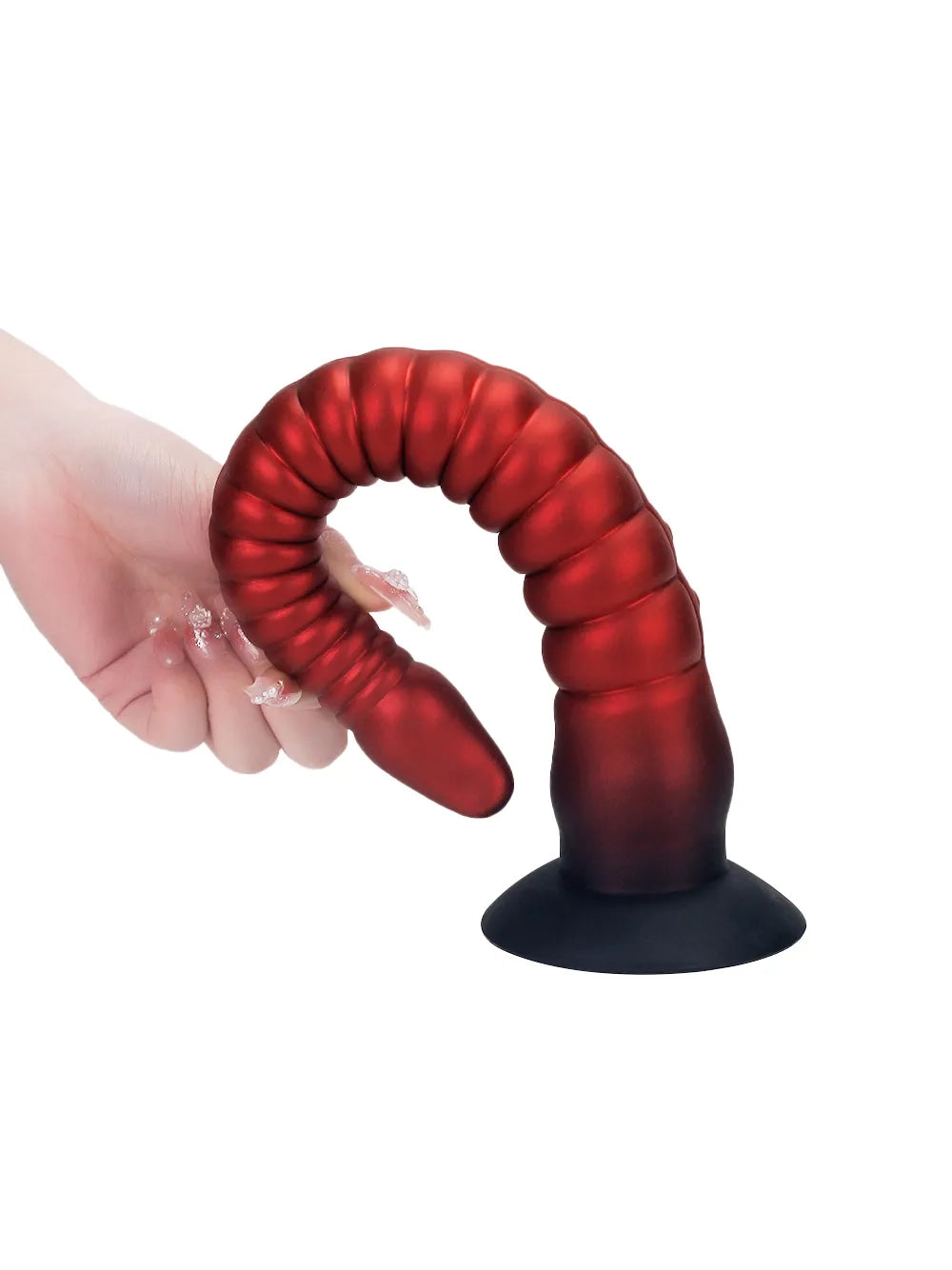 Dennis Long Ribbed Tentacle Dildo, 20" Insertable and Fully Flexible, 3 Sizes