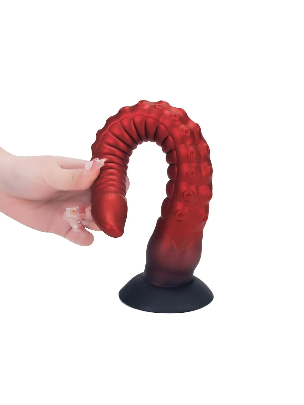 Dennis Long Ribbed Tentacle Dildo, 20" Insertable and Fully Flexible, 3 Sizes