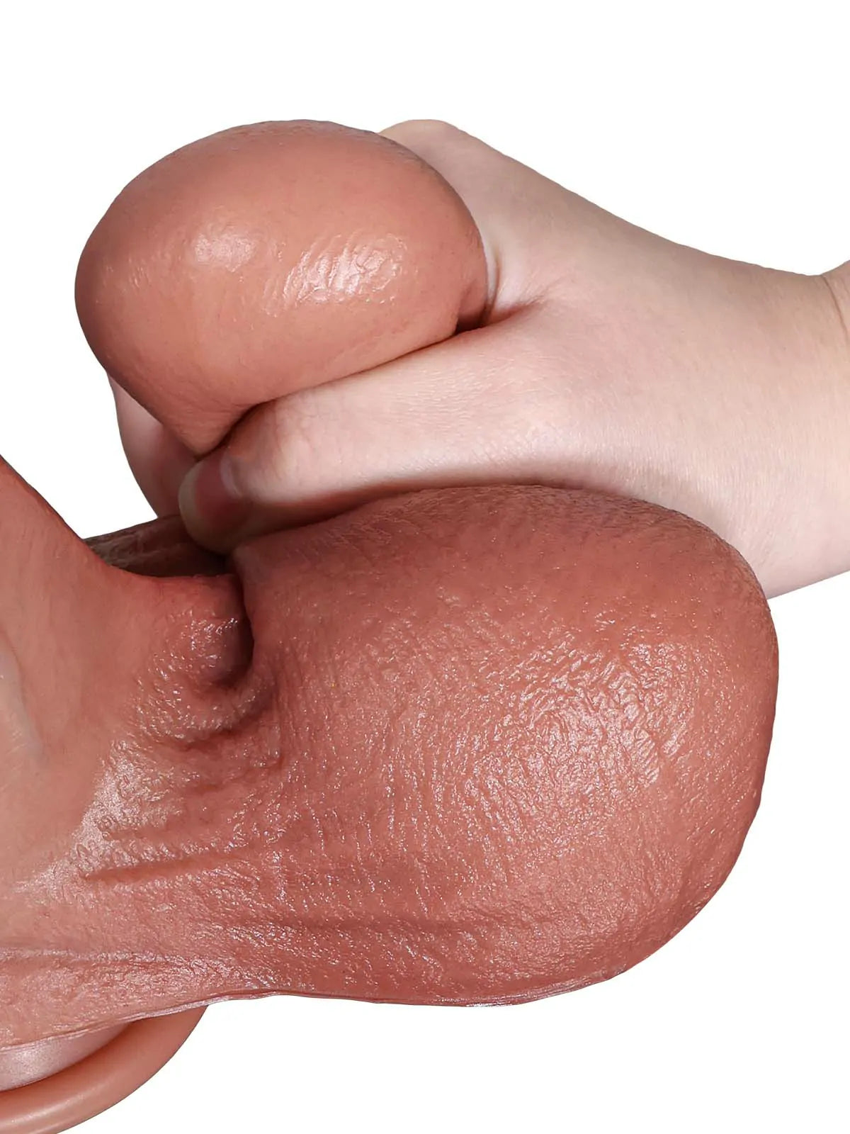 Reed 10.4" x 2.4" Sliding Skin Dildo with Thick & Balls and Suction Cup