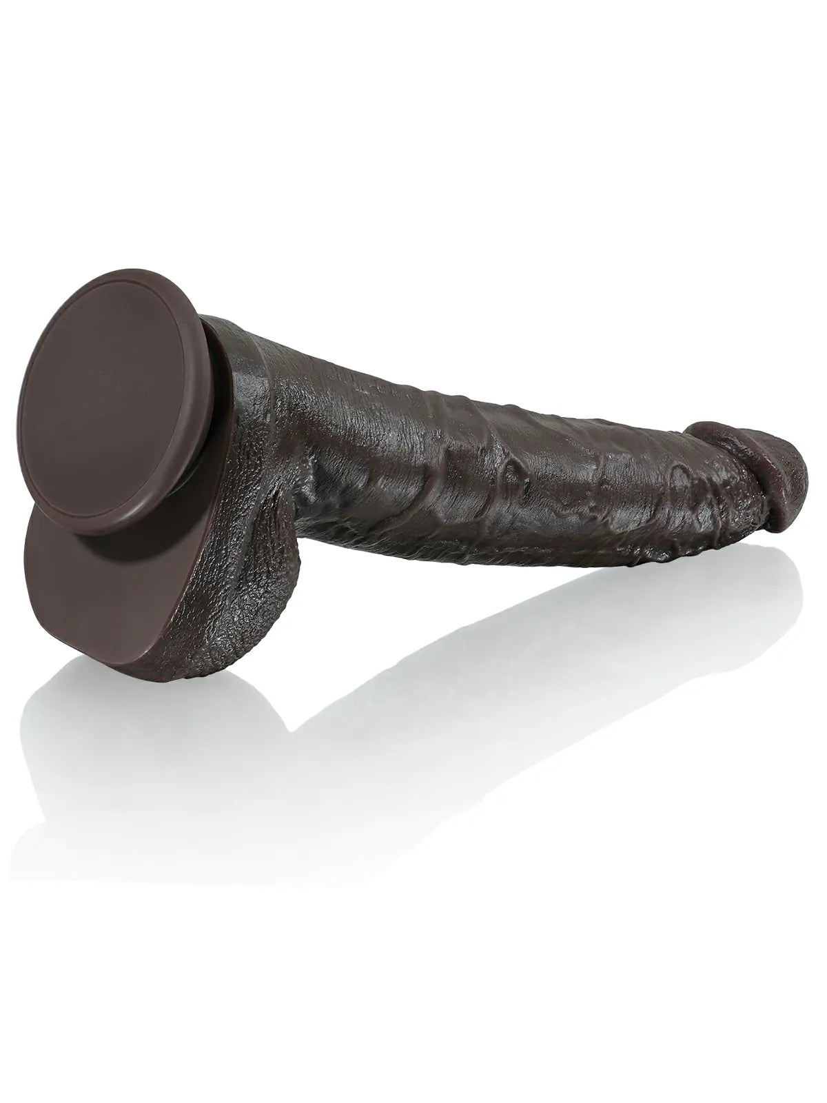 Doctor 10" x 1.6" Long Slim Black Realistic Dildo, Dual-Density