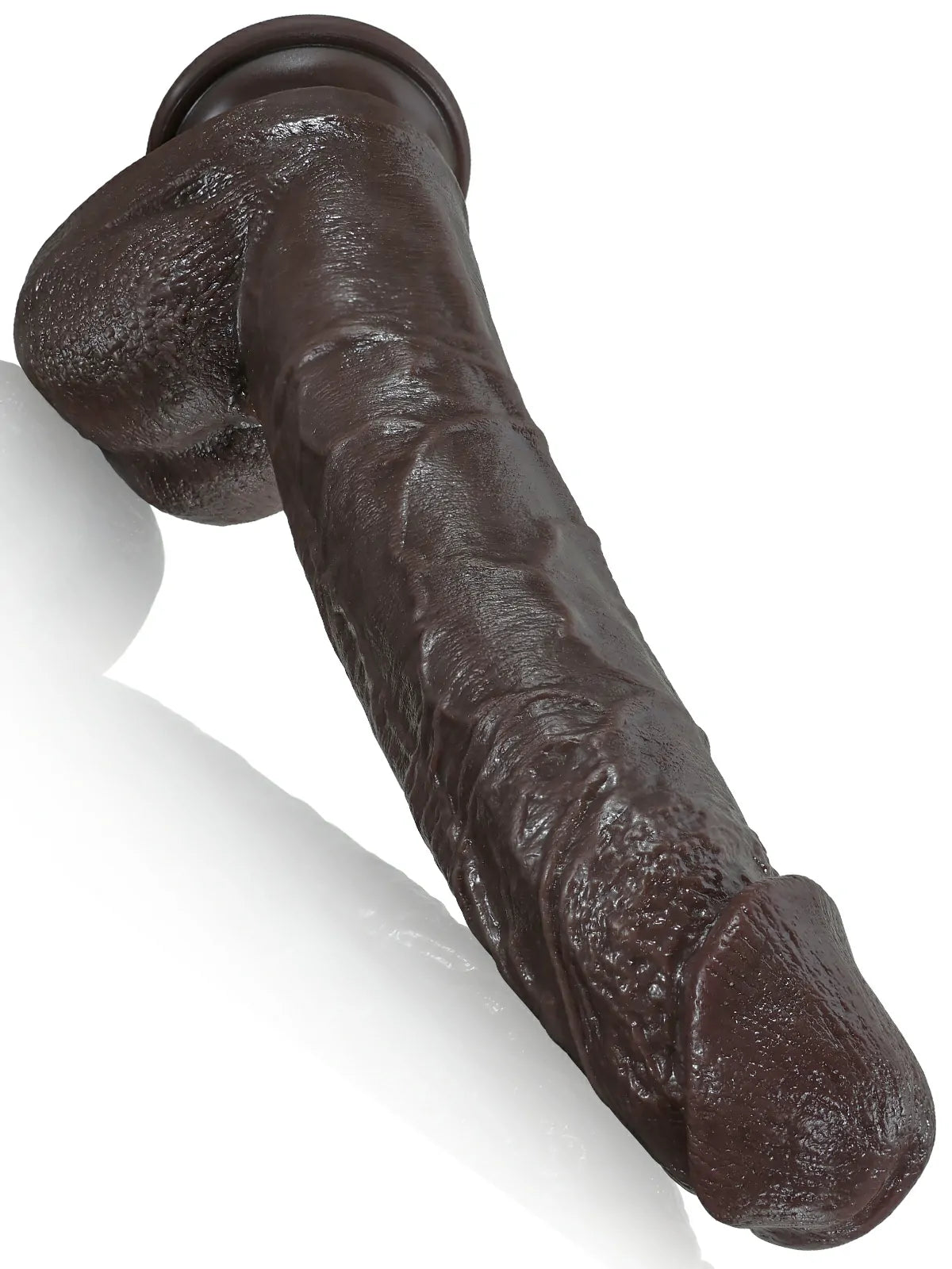 Doctor 10" x 1.6" Long Slim Black Realistic Dildo, Dual-Density