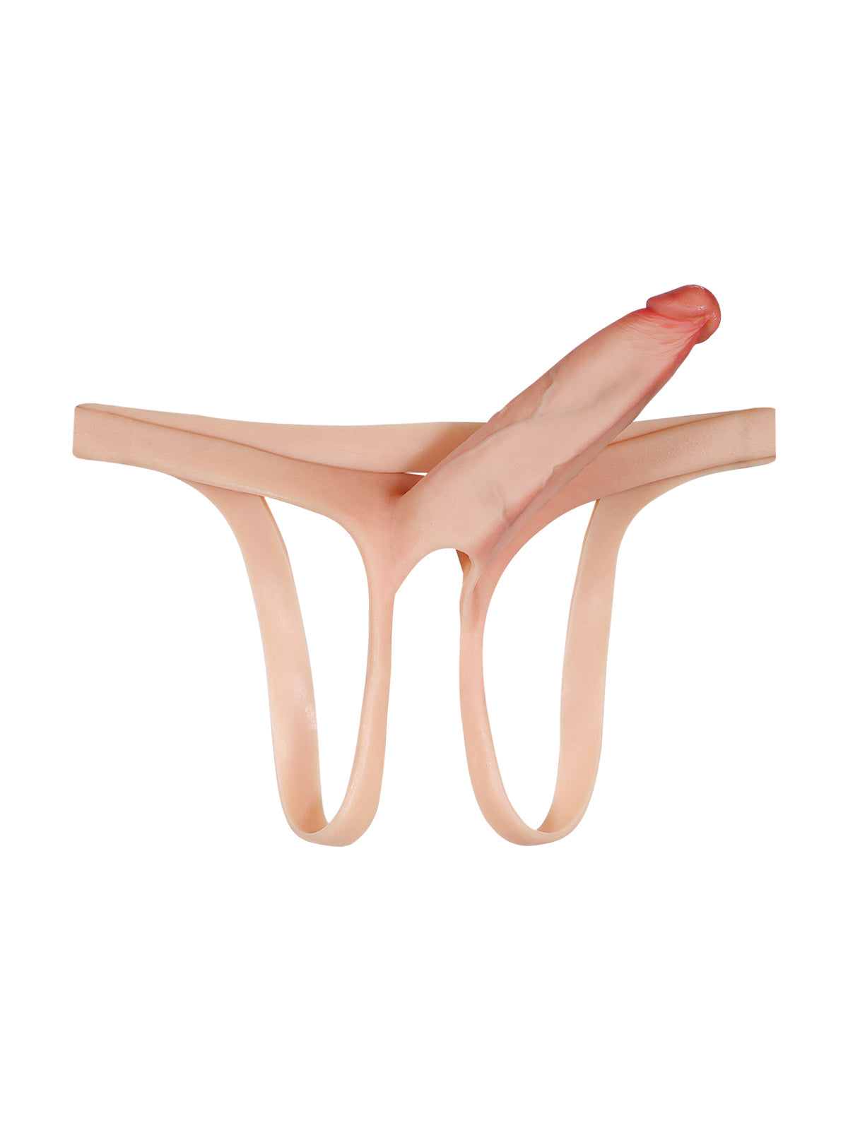 Emberfall 7.5" x 2" Hollow Strap-On Dildo, Ultra-Slim Straps and Open Ball