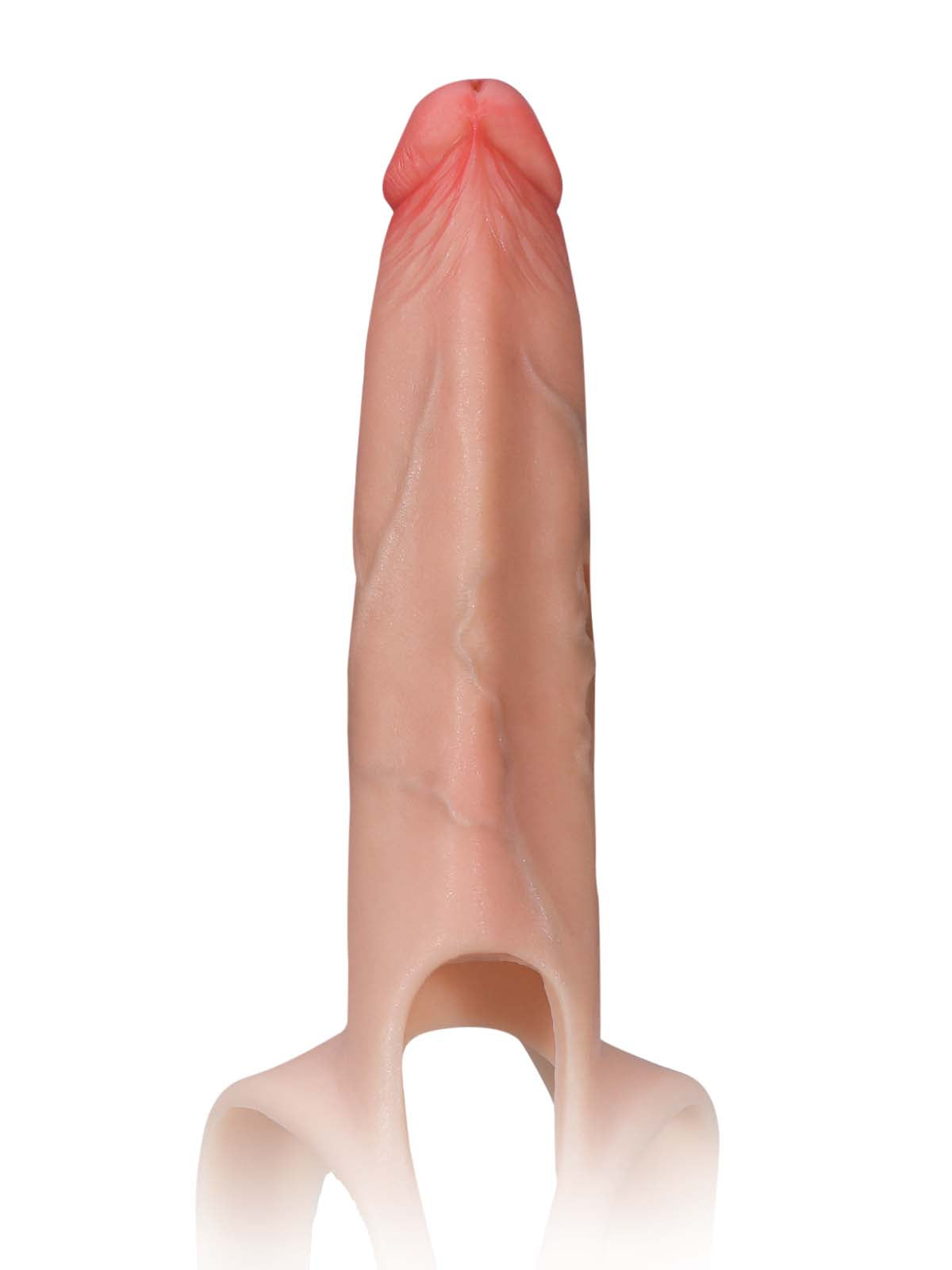 Emberfall 7.5" x 2" Hollow Strap-On Dildo, Ultra-Slim Straps and Open Ball
