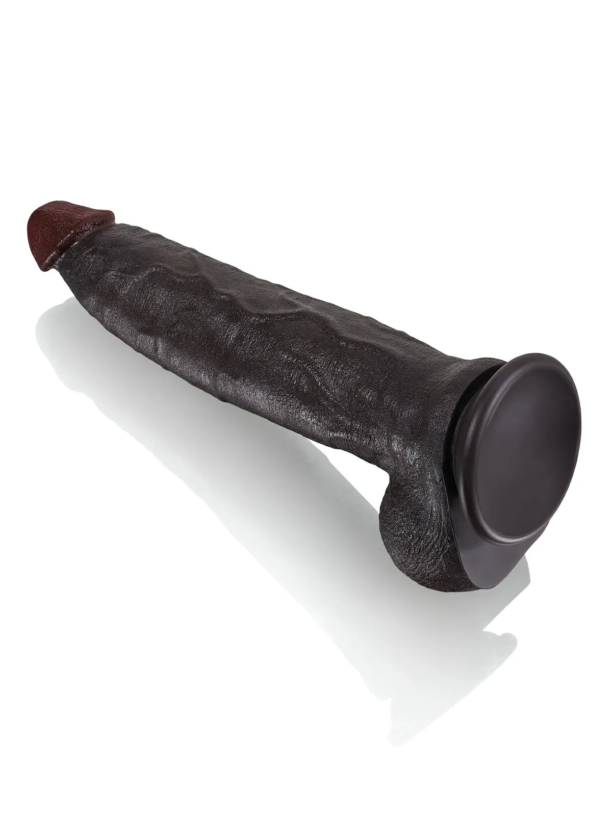 Farid 12" x 2.3" Big Curved Thick Realistic Dildo, Slim Tip and Broad Base