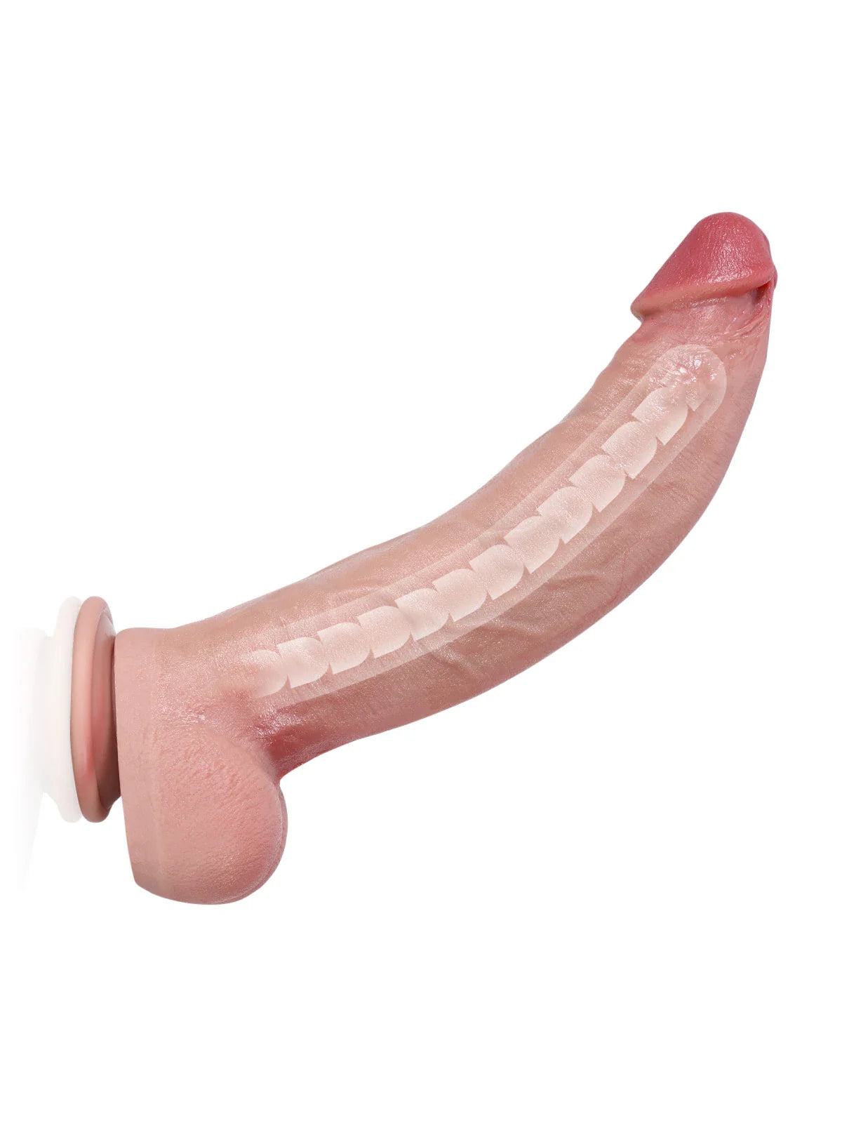 Farid 12.2" x 2.4" Extra Large Curved Realistic Dildo, Veined with Suction Cup