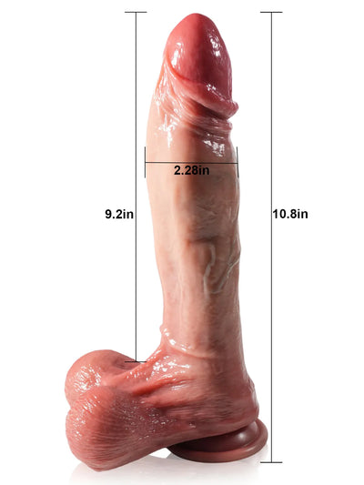 Jameson 10.8" x 2.2" Telescopic Thrusting Vibrating Dildo, 7 Modes
