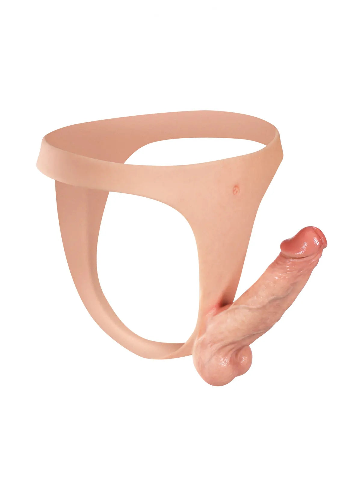Hiro 6.3" Lightweight Wearable Strap-On Dildo, Slim Strap and Firm Core