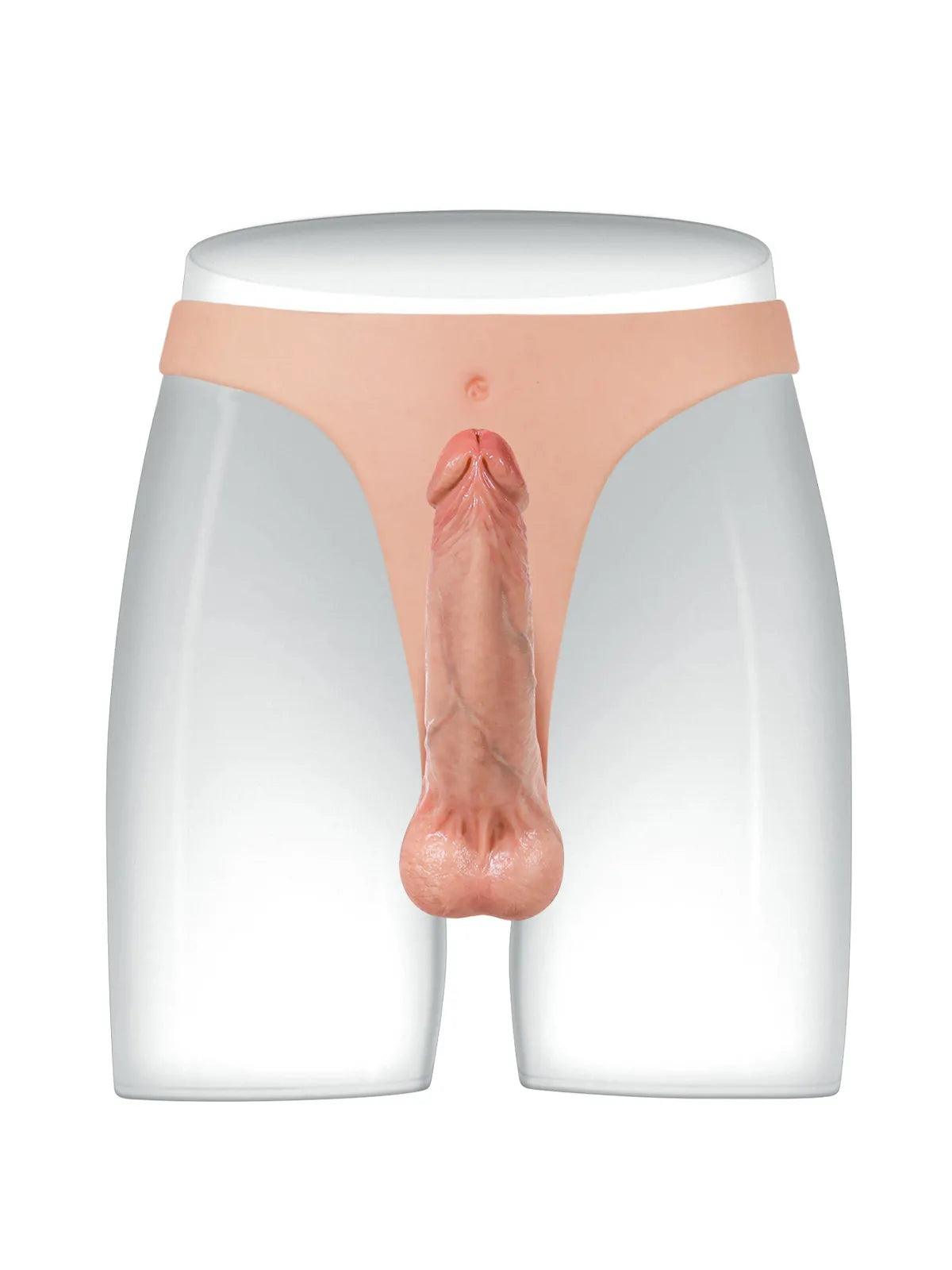 Hiro 6.3" Lightweight Wearable Strap-On Dildo, Slim Strap and Firm Core