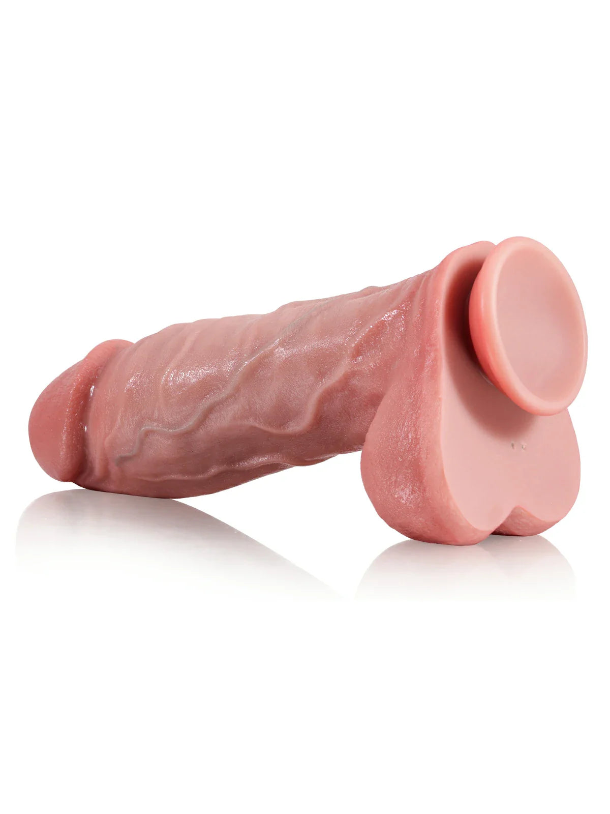 Mason 9" x 2.5" Extra Thick Heated Thrusting Vibrating Dildo, Remote