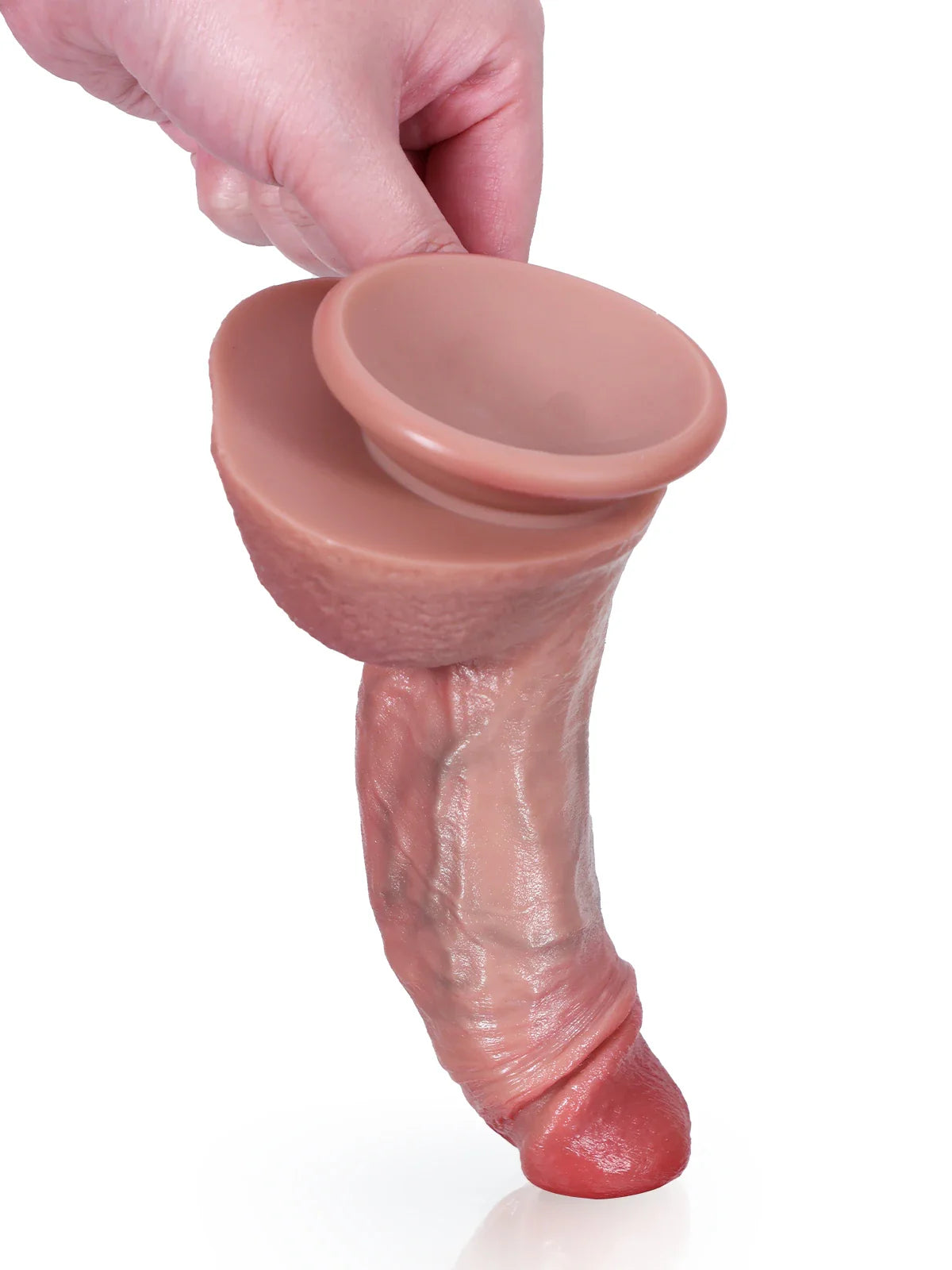 Mike 7.5" x 1.6" Textured Realistic Dildo with Large Urethral Ridge and Foreskin Detail
