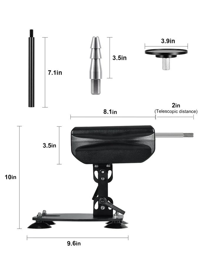 Pulse 60W Compact Thrusting Machine, 3 Thrusts a Second, Wireless Remote