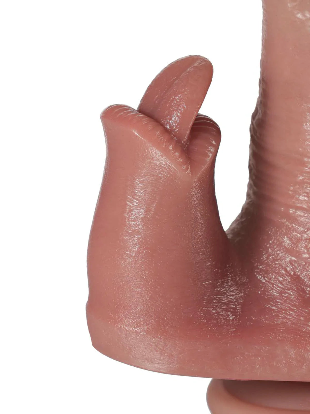 Ramon 9.8" x 1.8" Thrusting Dildo with a Licking Tongue, Dual-Action