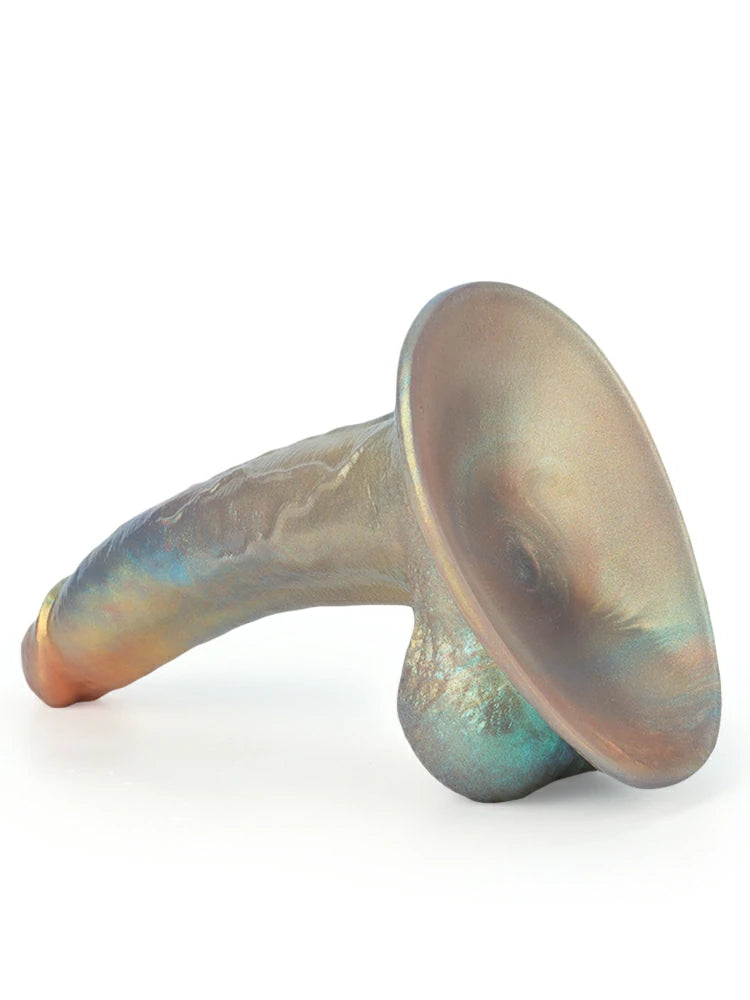 Raymond Rainbow Fantasy Dildo, Curved and Anatomical, 4 Sizes