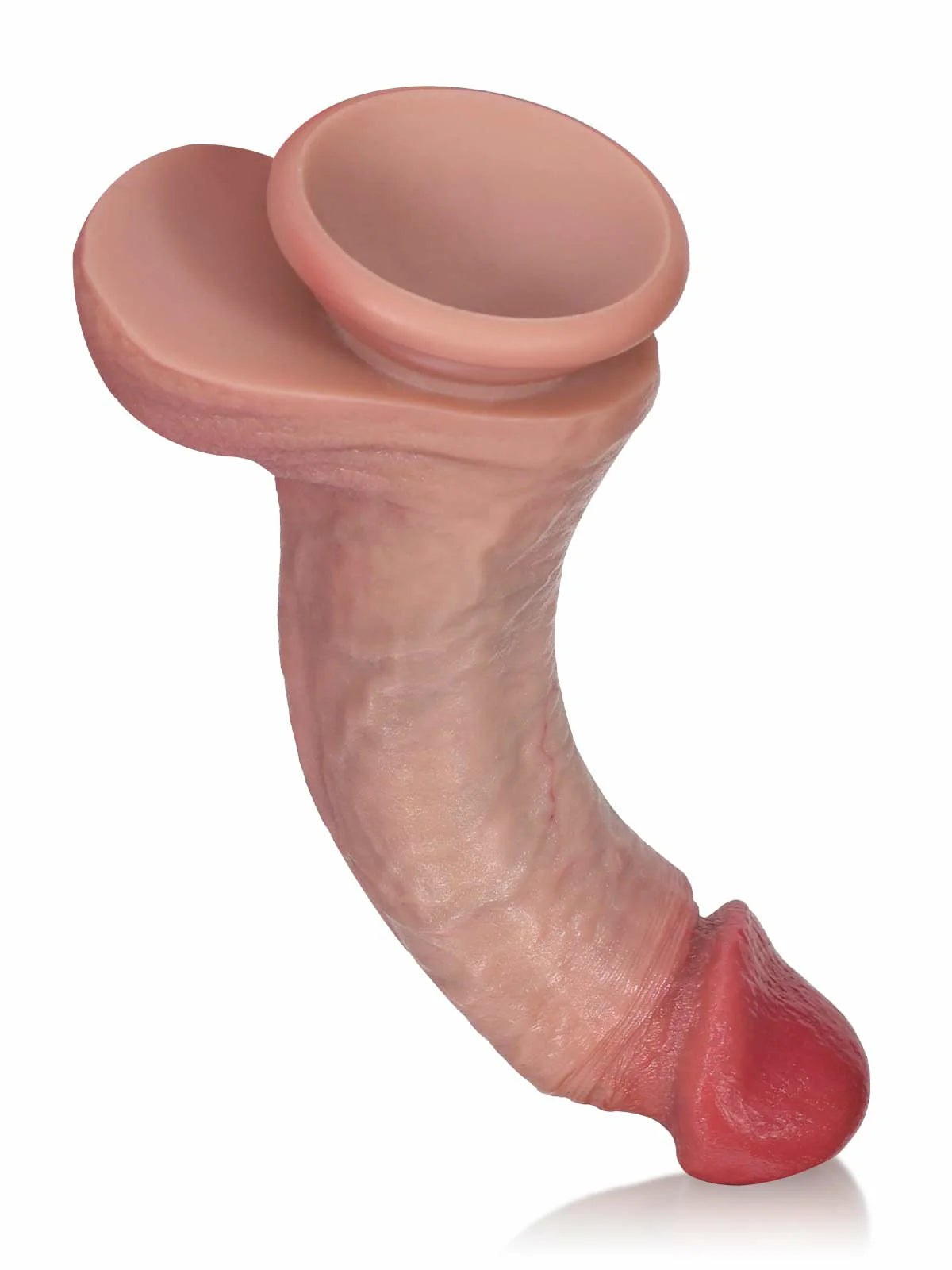 Sebastian 7.7" x 1.6" Curved Ridged Textured Realistic Dildo, Veiny