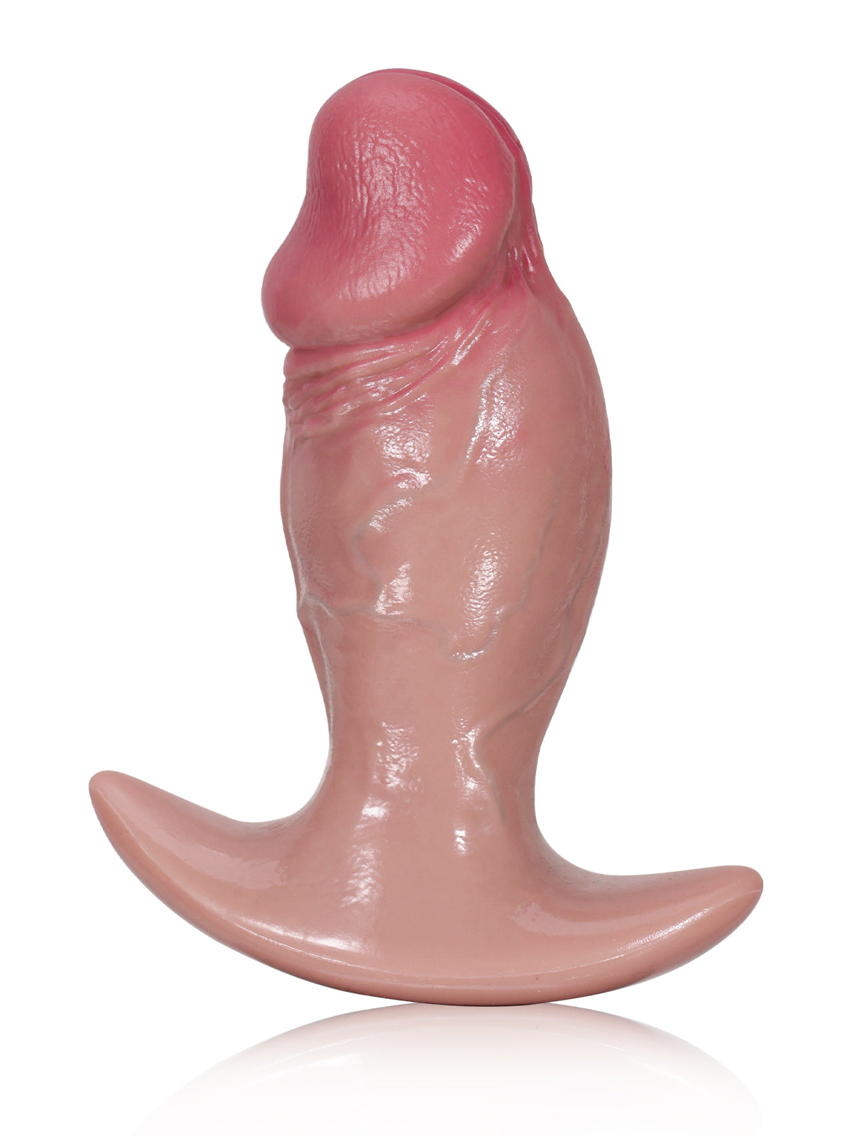 Torpedo 8.4" x 3" Thick Realistic Dildo with Handle, Slim Tip and Thick Middle