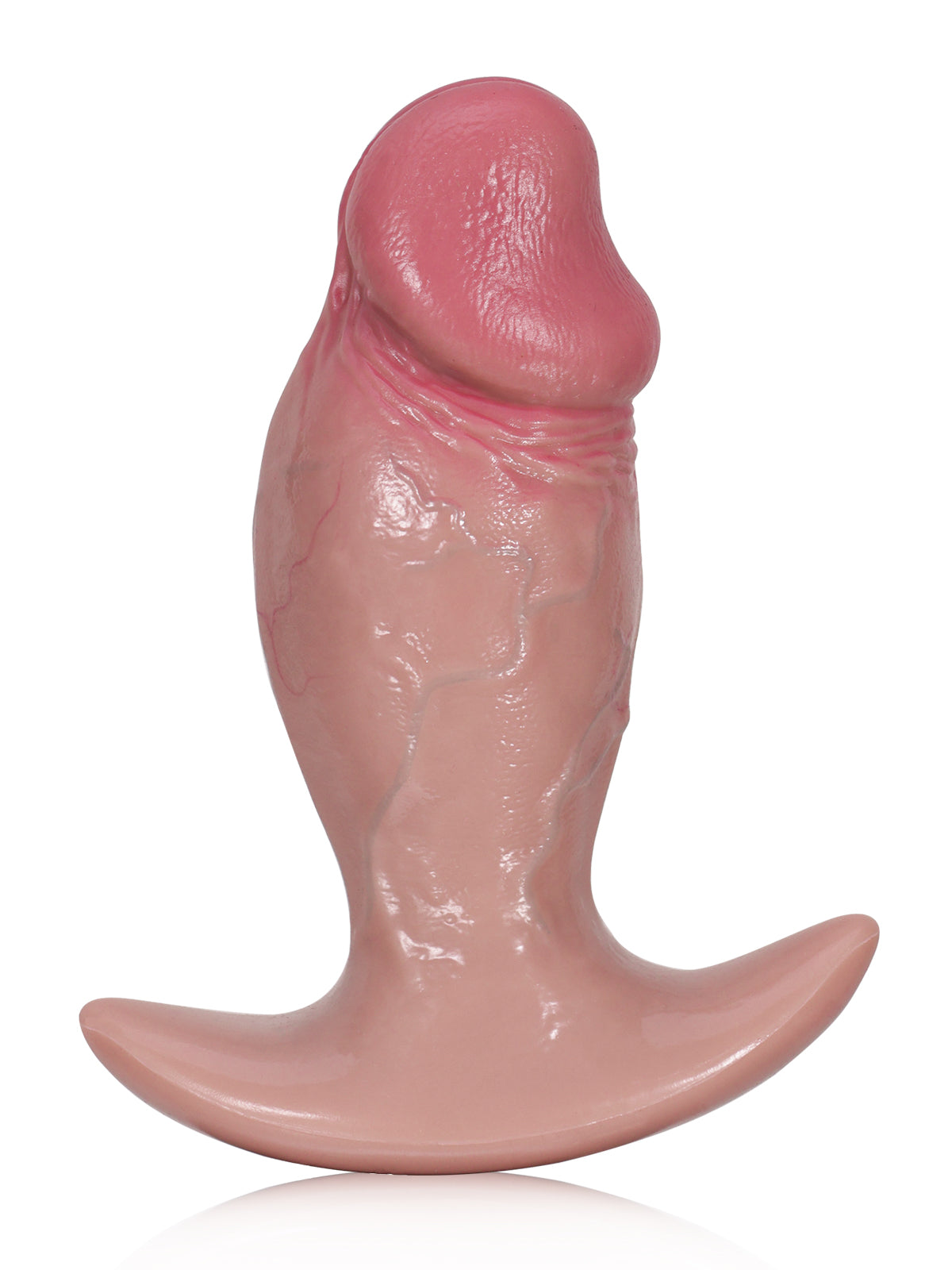 Torpedo 8.4" x 3" Thick Realistic Dildo with Handle, Slim Tip and Thick Middle