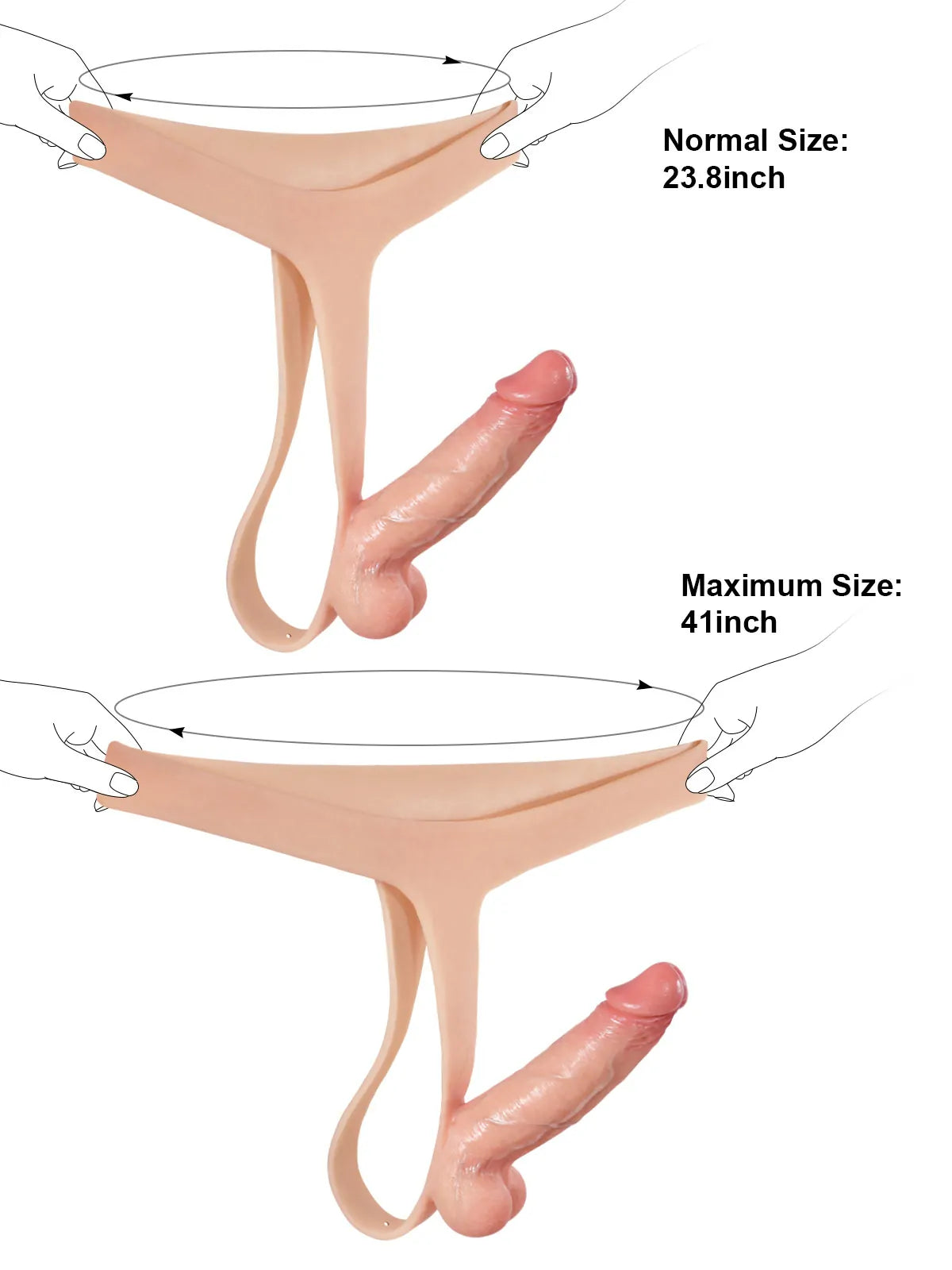 Nathan 6" x 1.6" Ultra-Slim Strap-On Dildo, Solid Shaft and Soft Scrotum