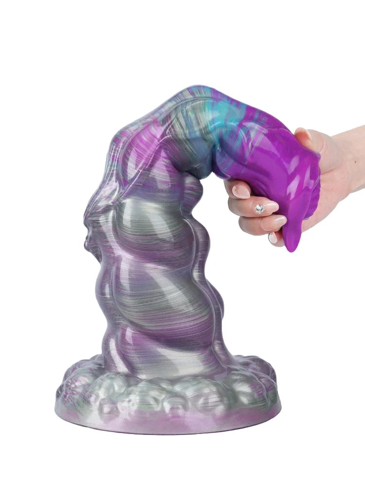 Walter Knotted Horse Dildo, Swollen Knots and Flared Crown, 4 Sizes