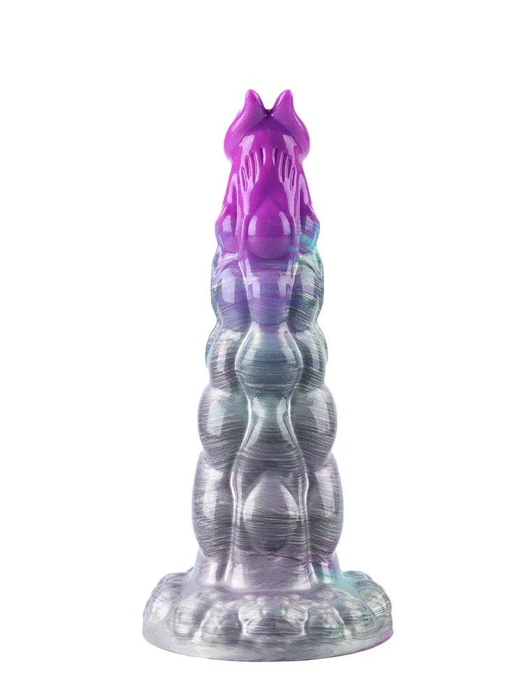 Walter Knotted Horse Dildo, Swollen Knots and Flared Crown, 4 Sizes