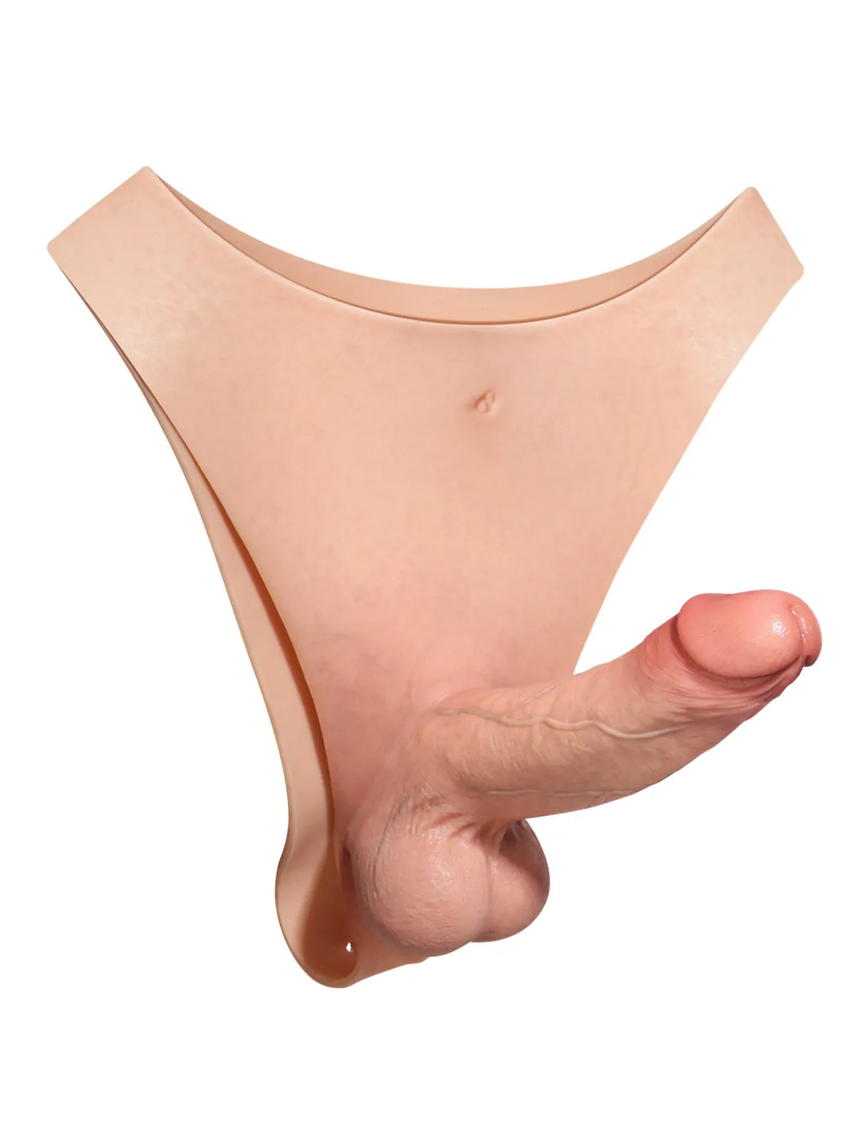 Oscar 6.8" x 1.7" Bendable Wearable Strap-On Dildo, Metal Core and Soft Balls