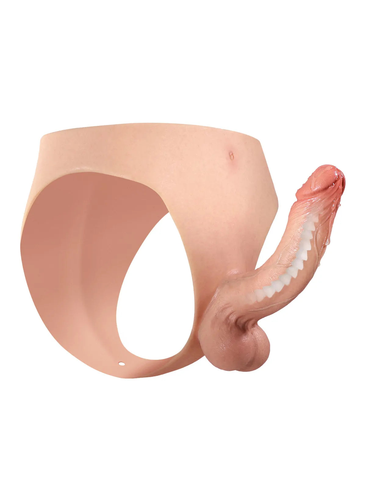 Oscar 6.8" x 1.7" Bendable Wearable Strap-On Dildo, Metal Core and Soft Balls