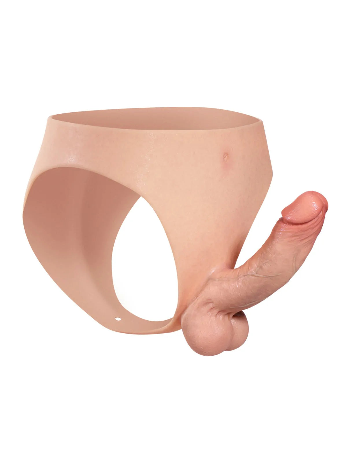 Oscar 6.8" x 1.7" Bendable Wearable Strap-On Dildo, Metal Core and Soft Balls
