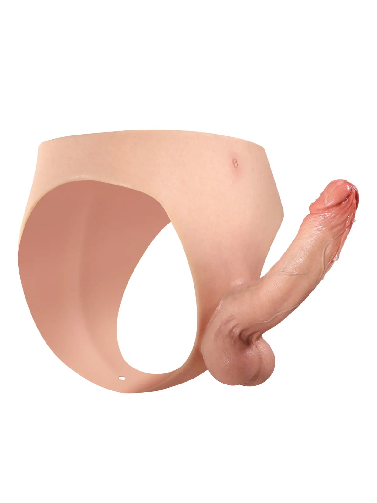 Oscar 6.8" x 1.7" Bendable Wearable Strap-On Dildo, Metal Core and Soft Balls