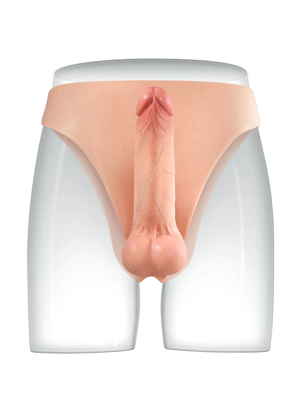 Oscar 6.8" x 1.7" Bendable Wearable Strap-On Dildo, Metal Core and Soft Balls