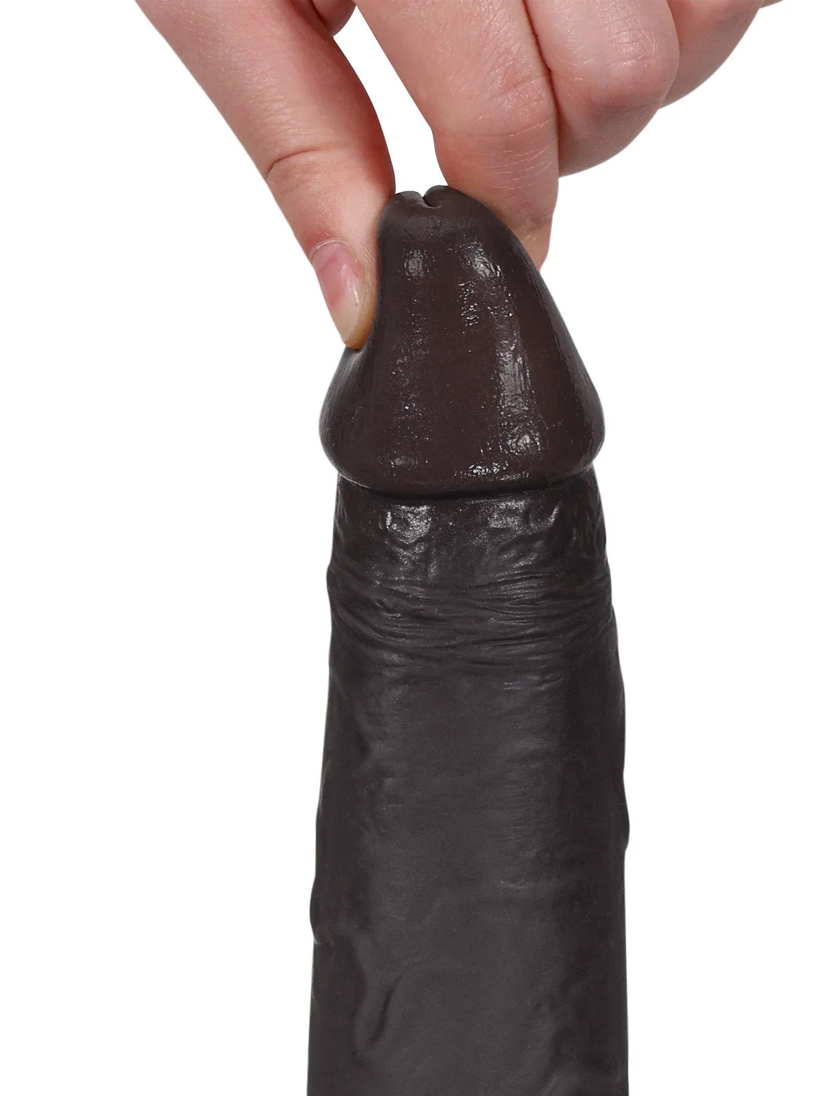 Billy Black 8.7" x 1.7" Uncut Bendable Realistic Black Dildo, Sliding Skin