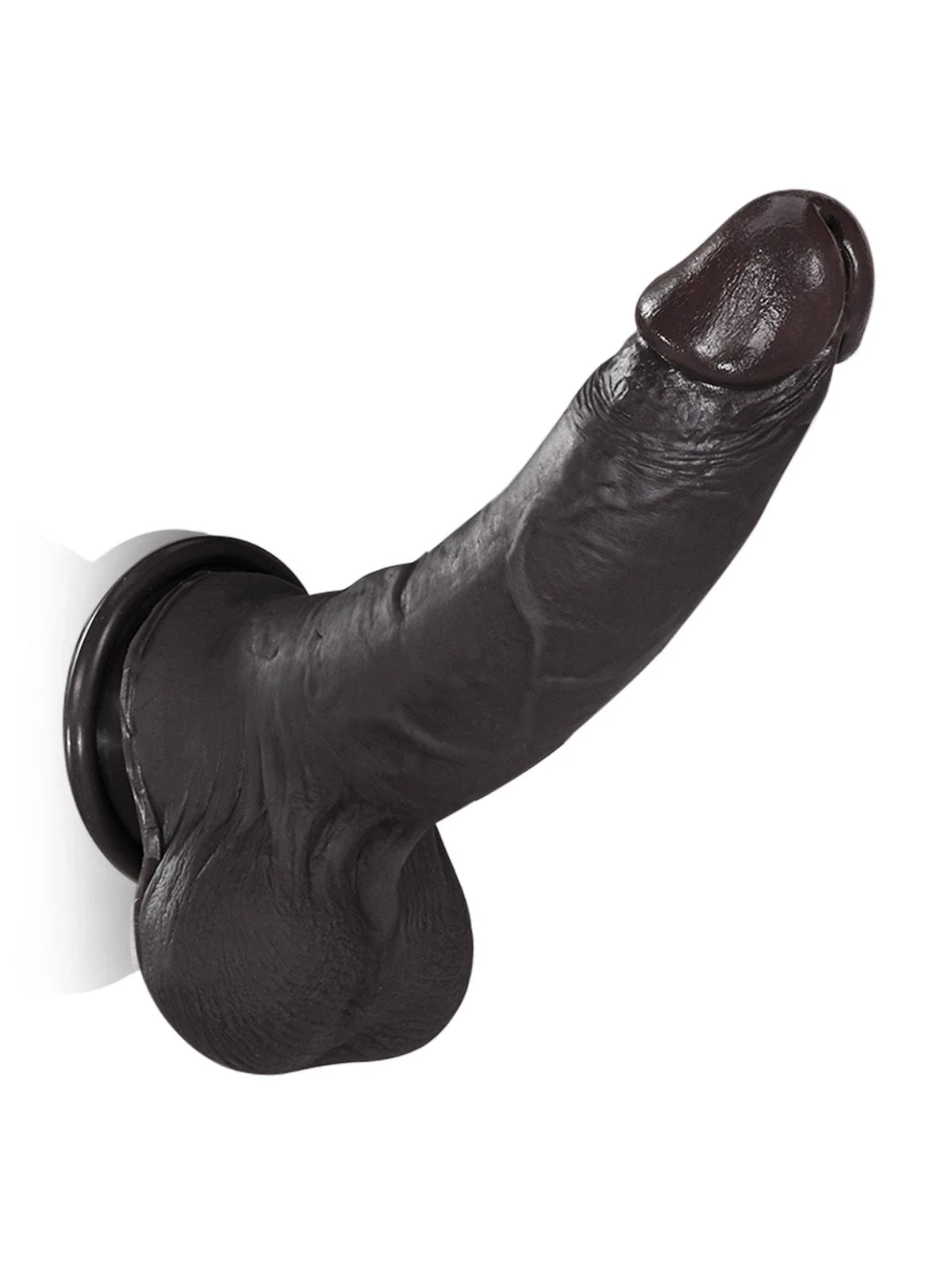 Billy Black 8.7" x 1.7" Uncut Bendable Realistic Black Dildo, Sliding Skin