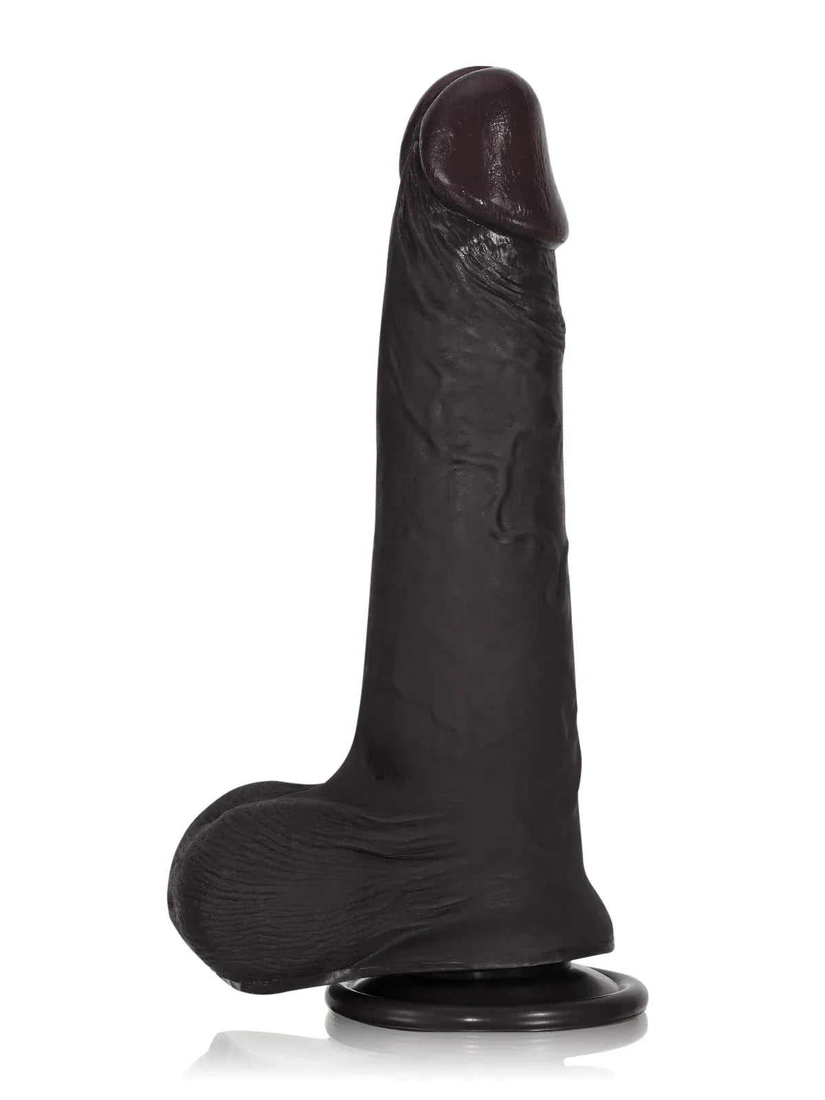 Billy Black 8.7" x 1.7" Uncut Bendable Realistic Black Dildo, Sliding Skin