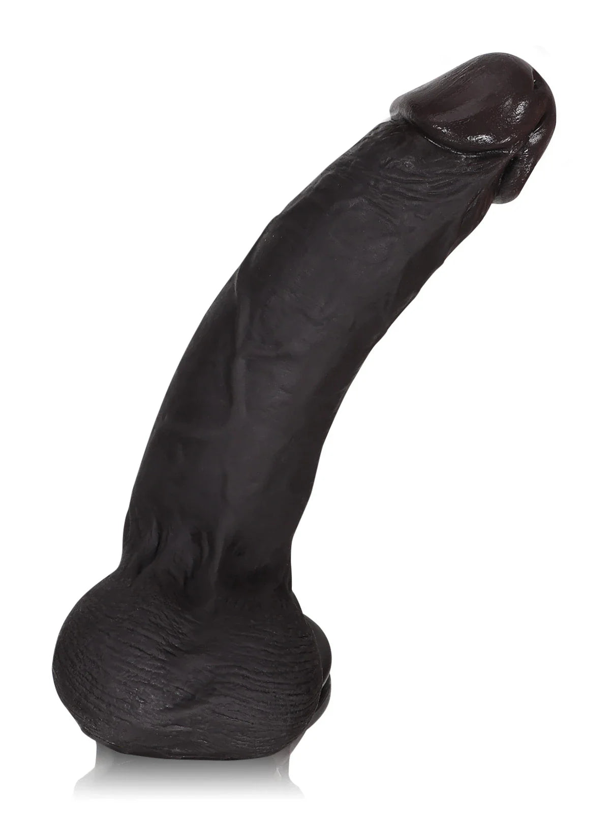 Billy Black 8.7" x 1.7" Uncut Bendable Realistic Black Dildo, Sliding Skin
